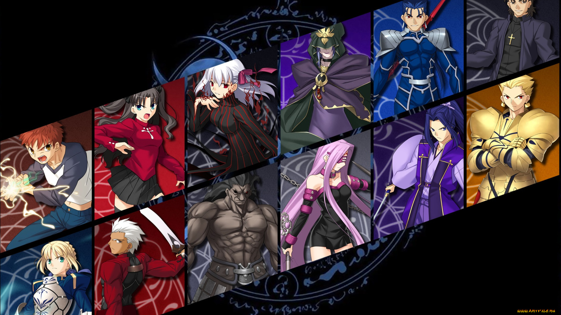 аниме, fate, stay, night, персонажи