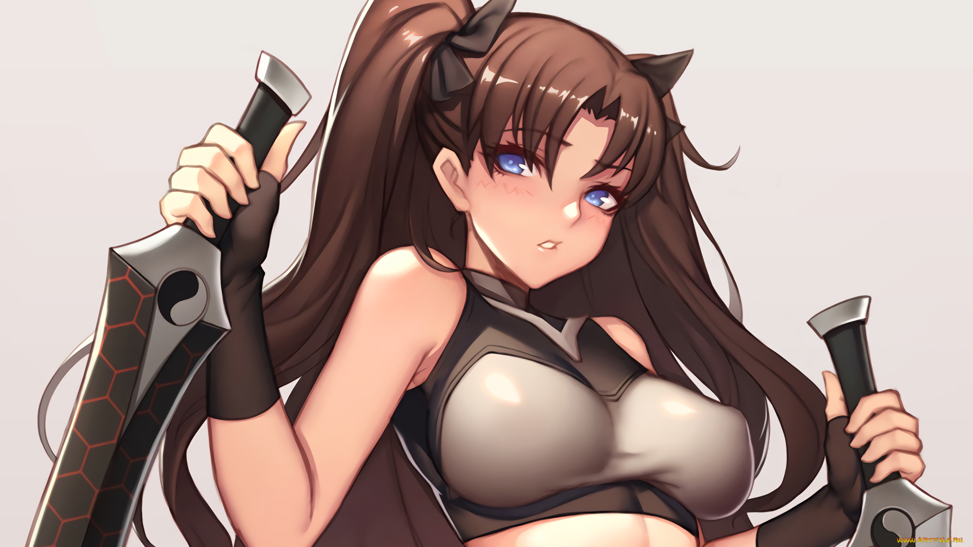 аниме, fate, stay, night, рин