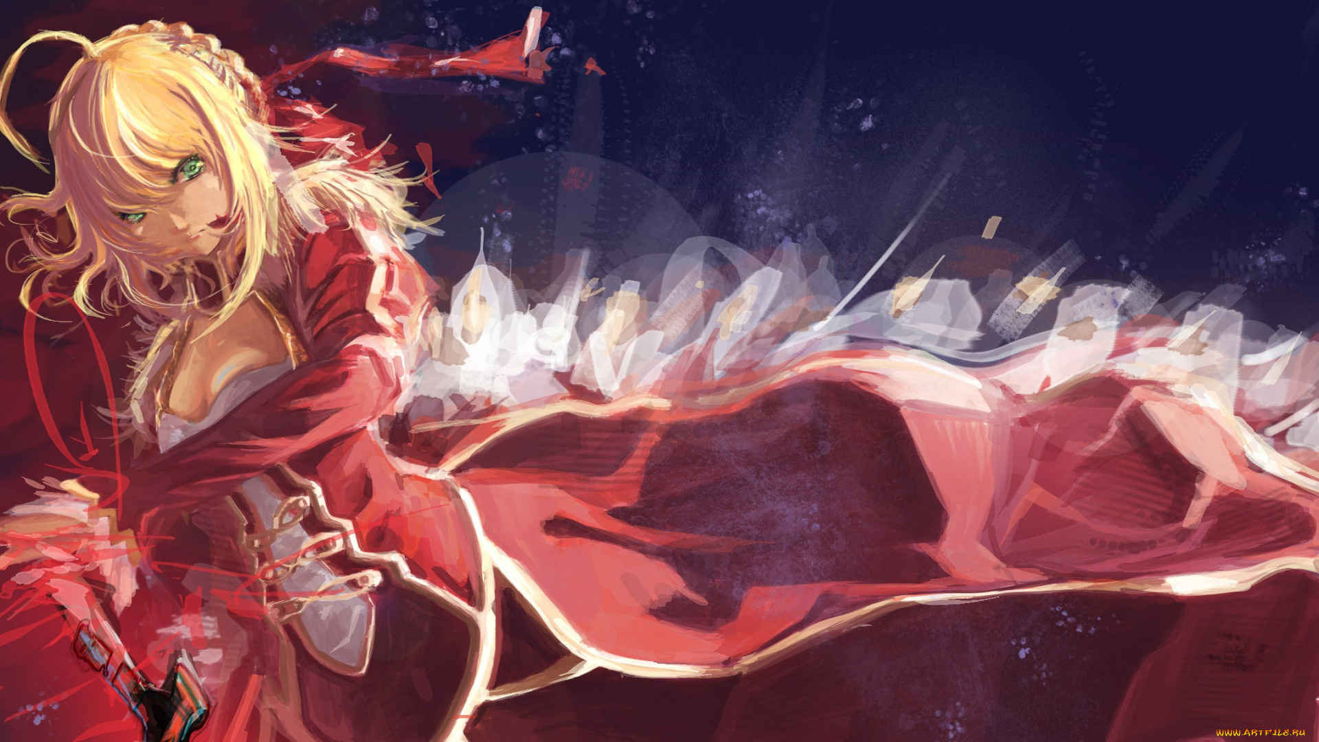 аниме, fate, stay, night, сейбер