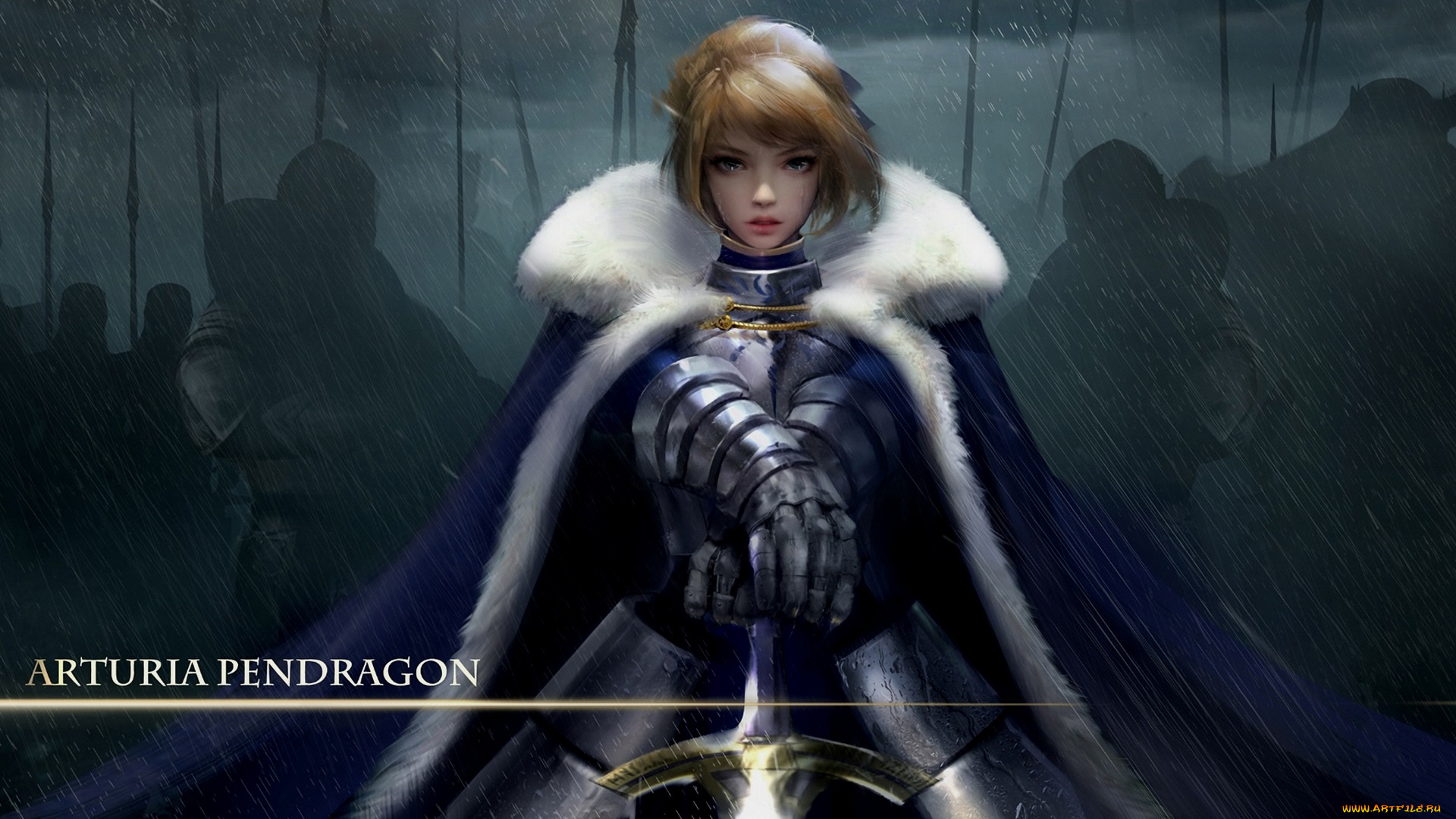 аниме, fate, stay, night, сейбер