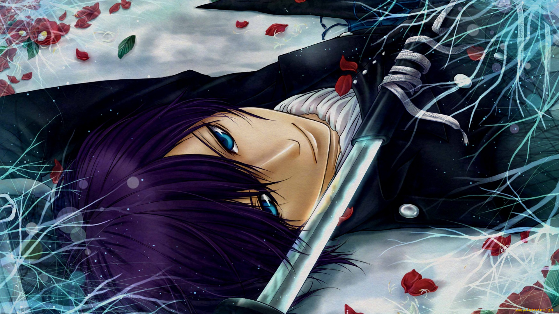 аниме, hakuoki, парень