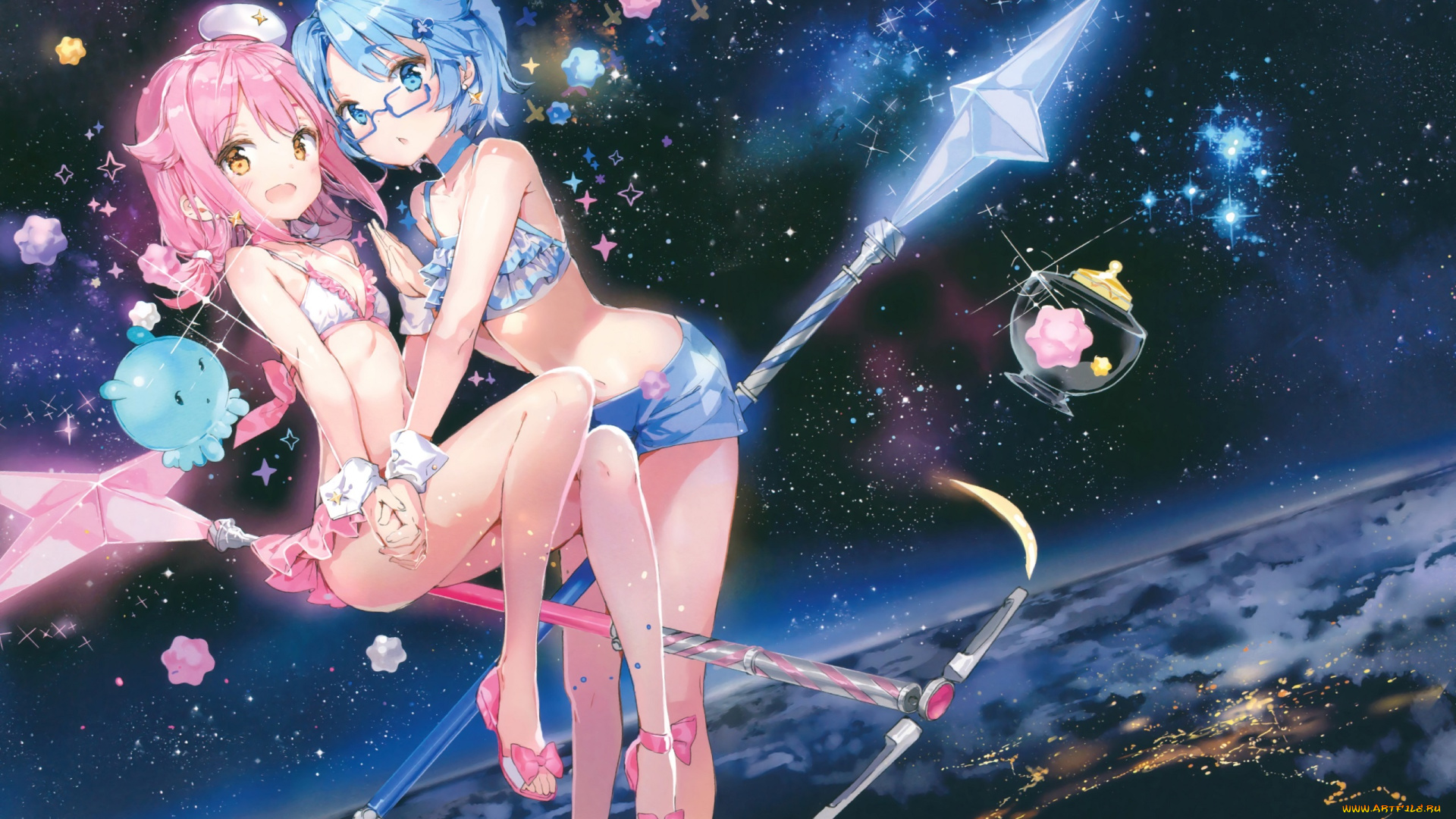 аниме, houkago, no, pleiades, houkago, no, pleiades