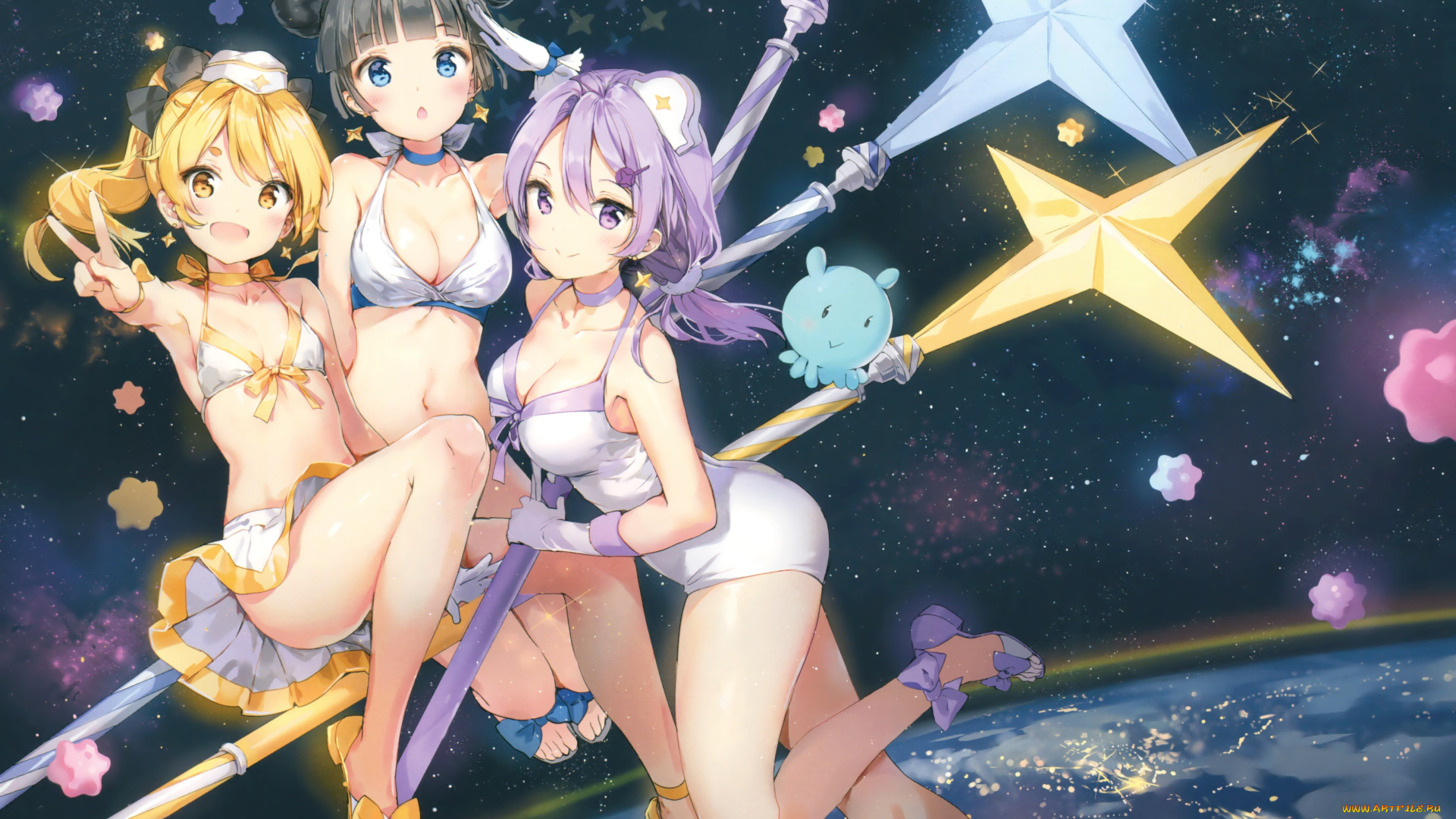 аниме, houkago, no, pleiades, houkago, no, pleiades