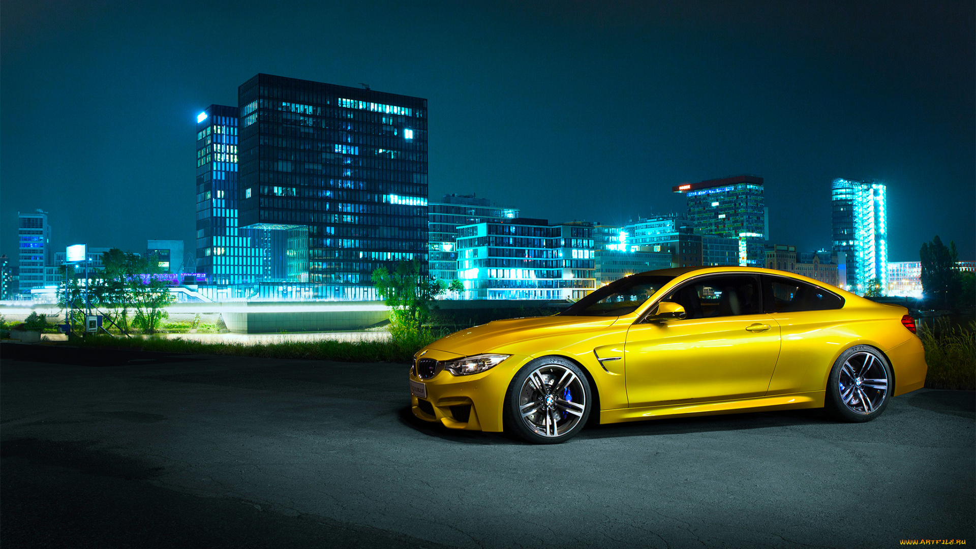 автомобили, bmw, front, germany, night, shooting, coupe, m4, f82