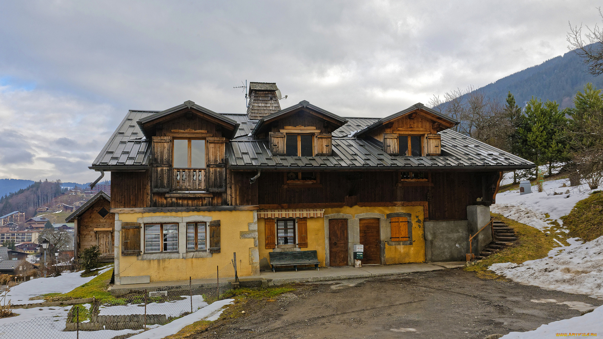 города, -, здания, , дома, шале