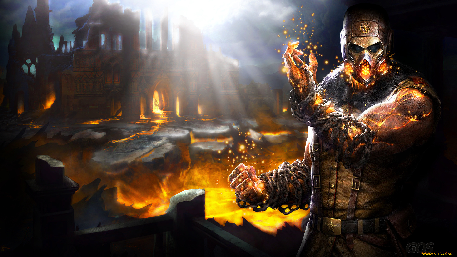 mortal, kombat, x, -, scorpion, видео, игры, mortal, kombat, x, gos, видео, игры, mortal, kombat, x, -, scorpion, 1920x1200