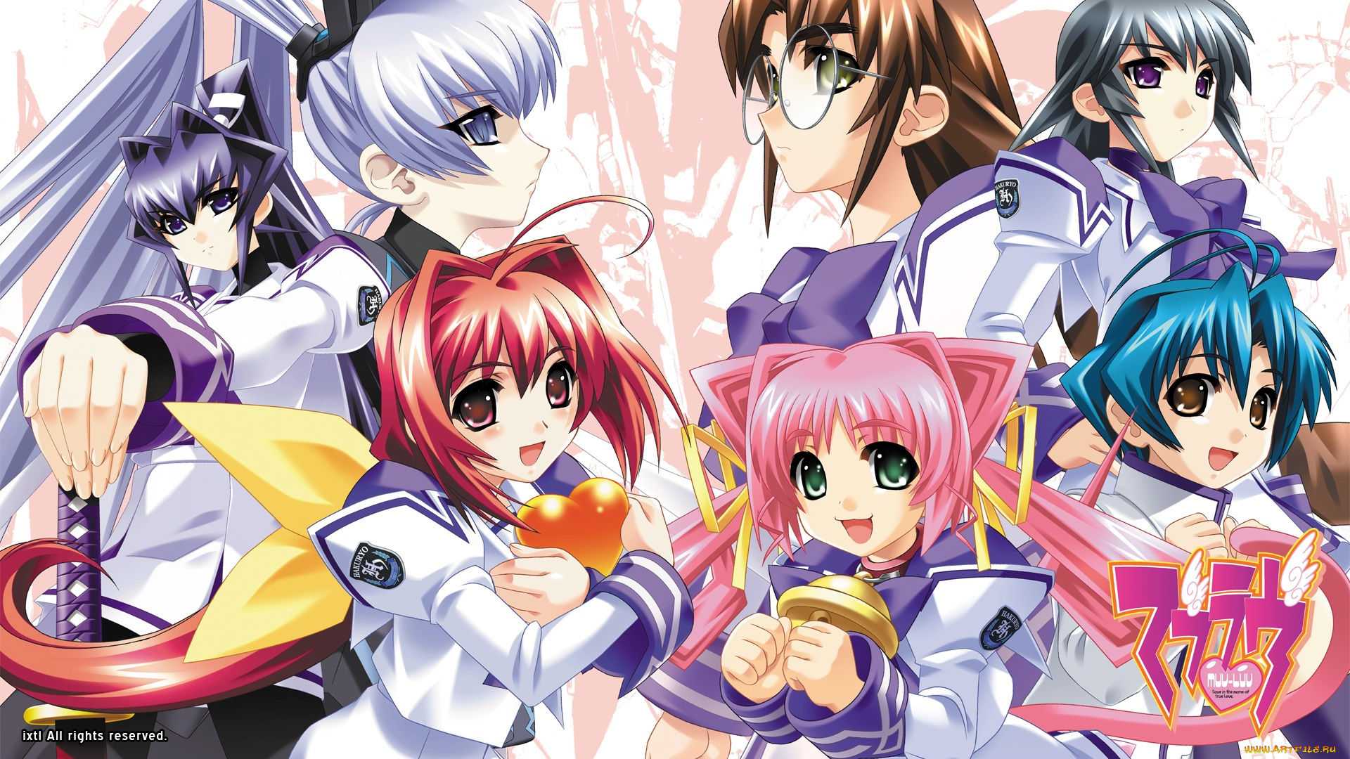 muv-luv, alternative, , total, eclipse, аниме, девушки, фон, взгляд