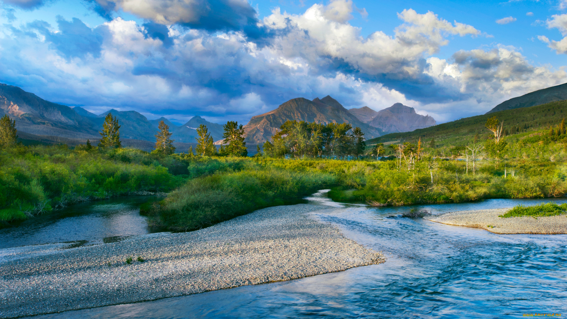 природа, реки, озера, река, лес