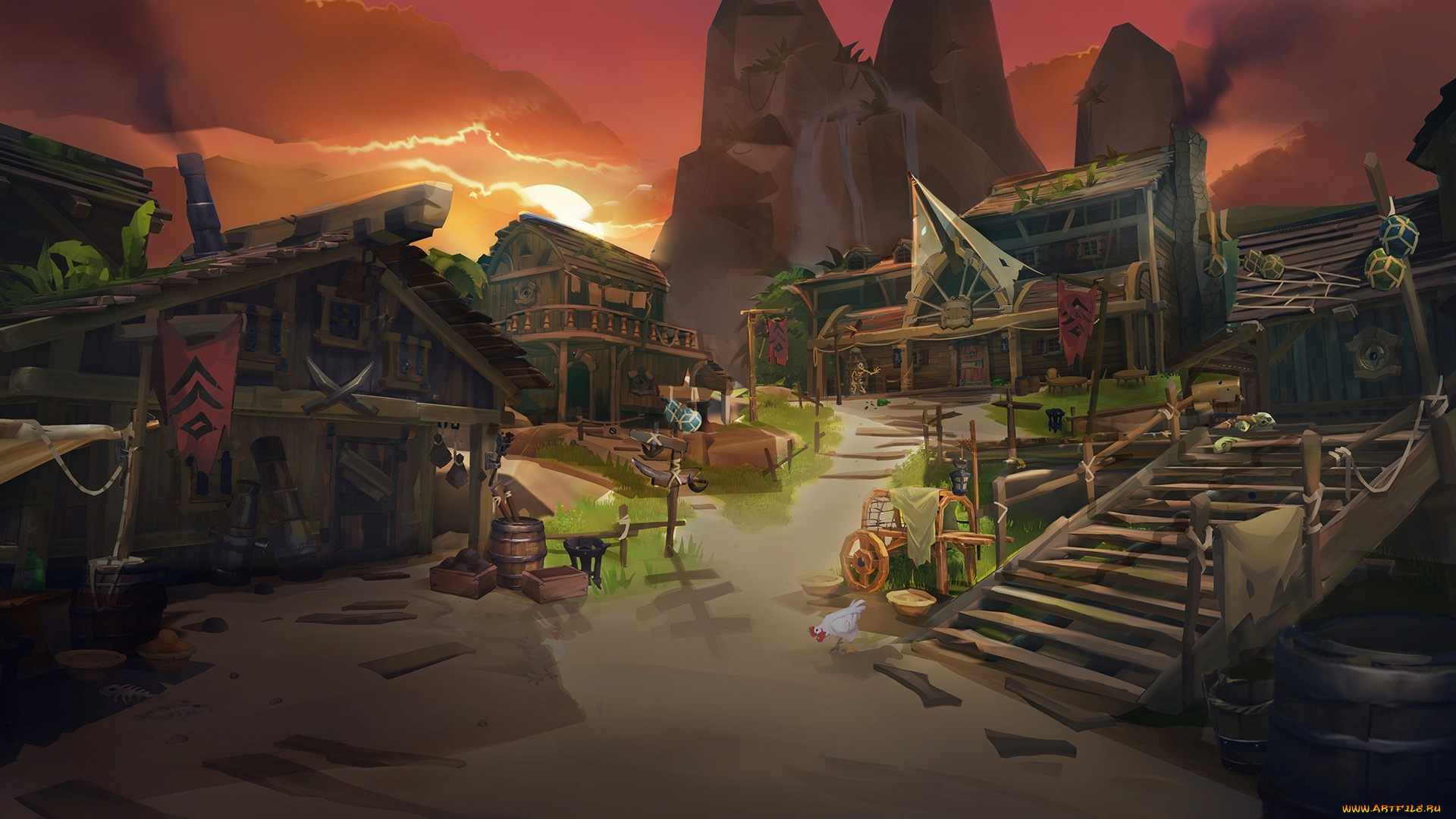 sea, of, thieves, видео, игры, пейзаж