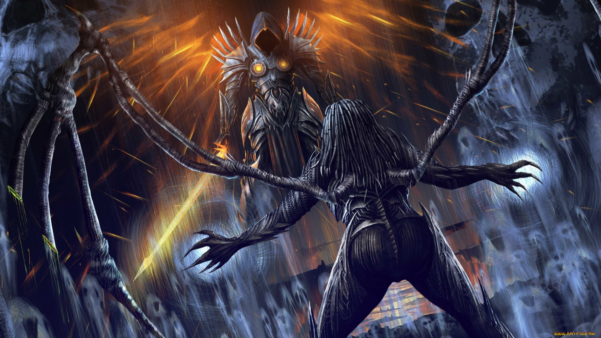 видео, игры, ~~~другое~~~, sarah, kerrigan, heroes, of, the, storm, starcraft, angel, death, diablo, 3, archangel, justice, tyrael