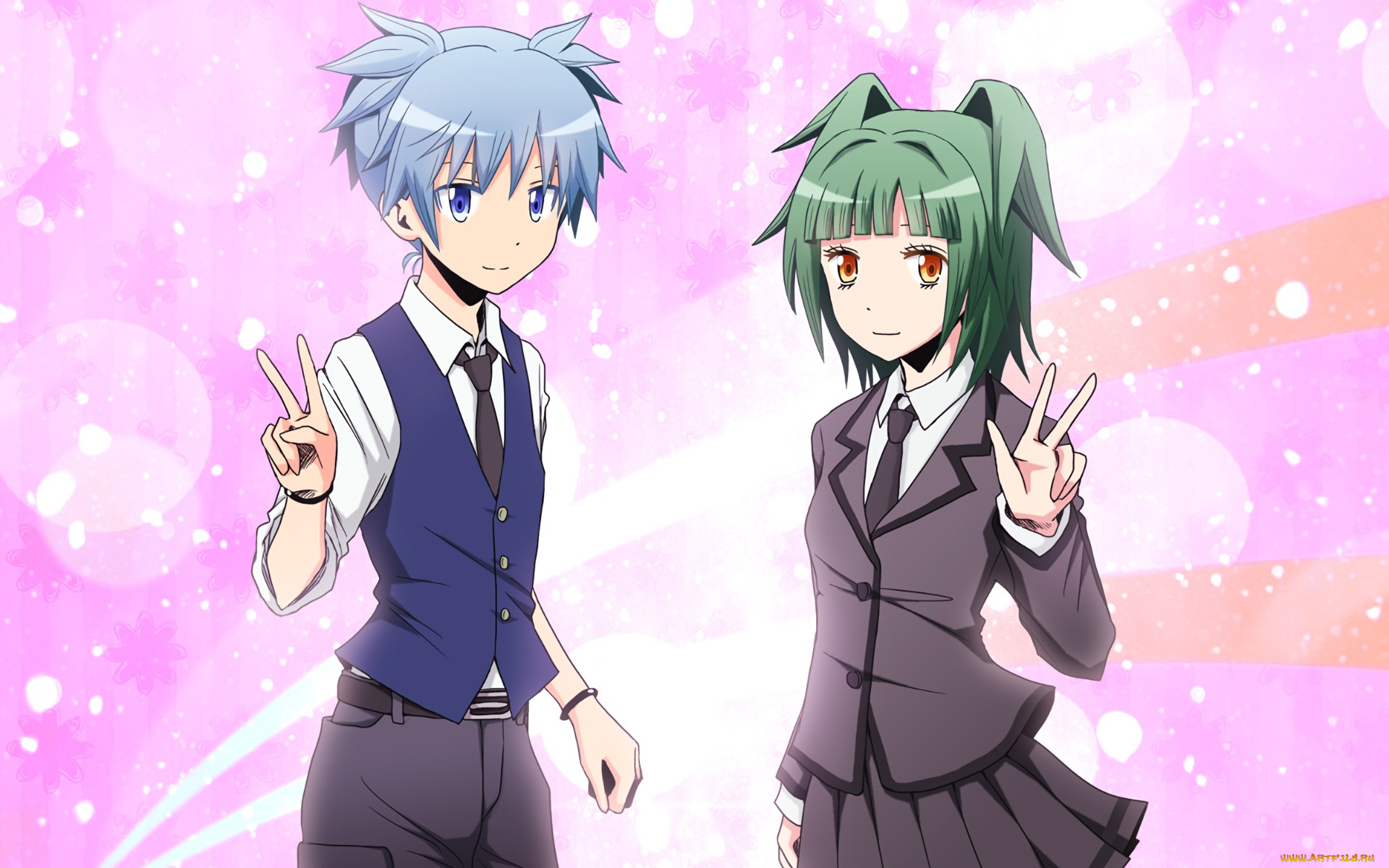 аниме, ansatsu, kyoushitsu, персонажи