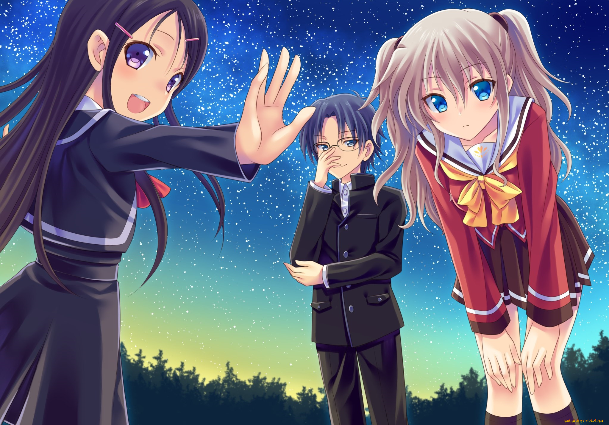 аниме, charlotte, шарлотта