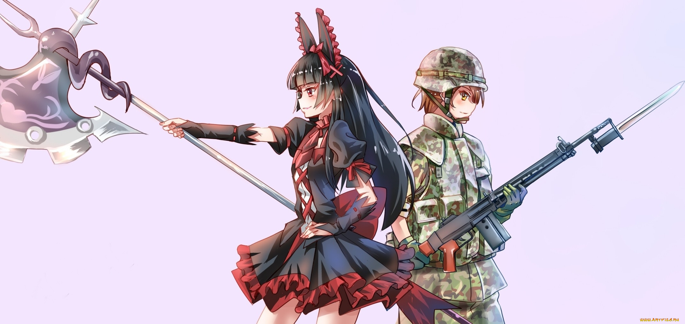 аниме, gate, rory, mercury, девушки