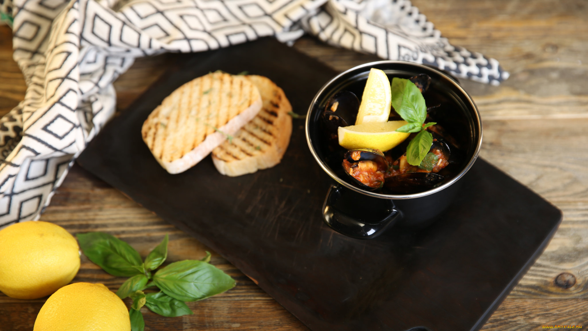 еда, рыба, , морепродукты, , суши, , роллы, лимон, мидии, зелень