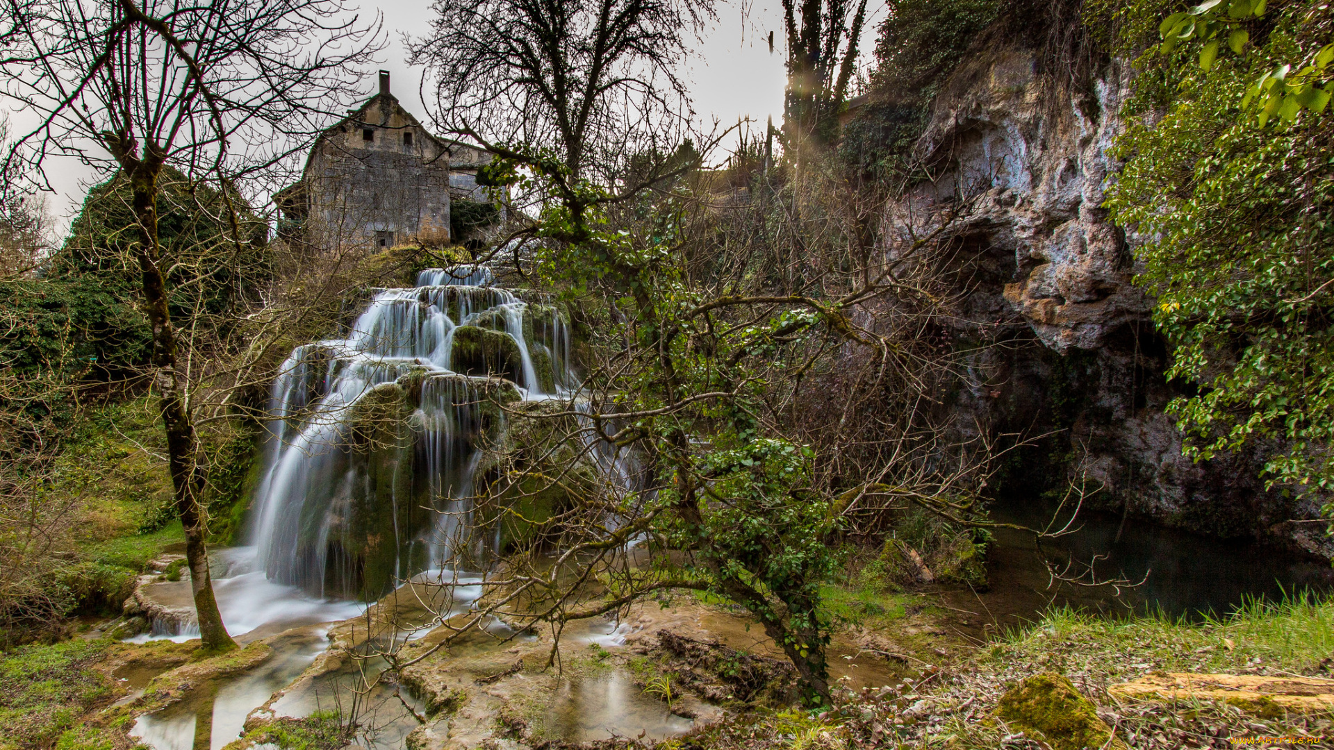 природа, водопады, простор