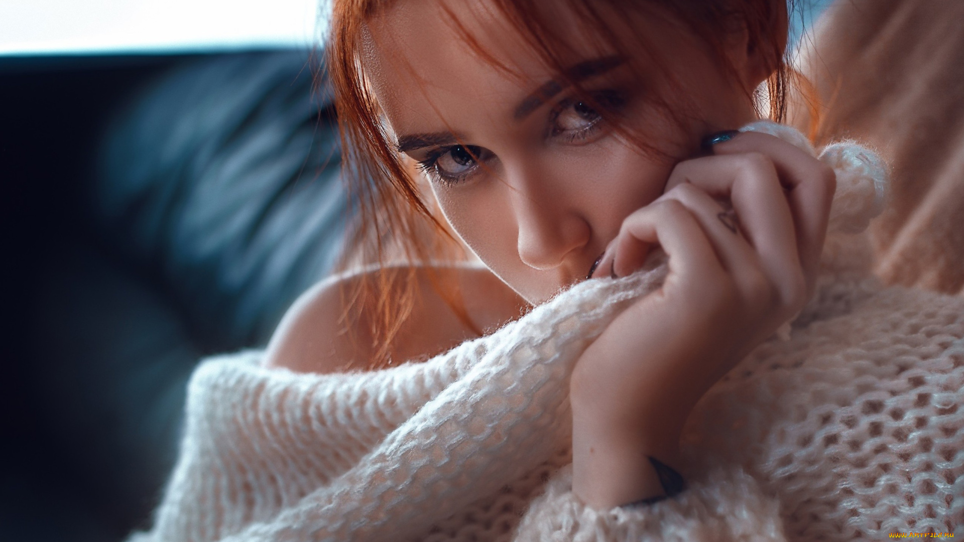 девушки, -unsort, , лица, , портреты, шарфик, глаза, грусть, эльвира, позднышева