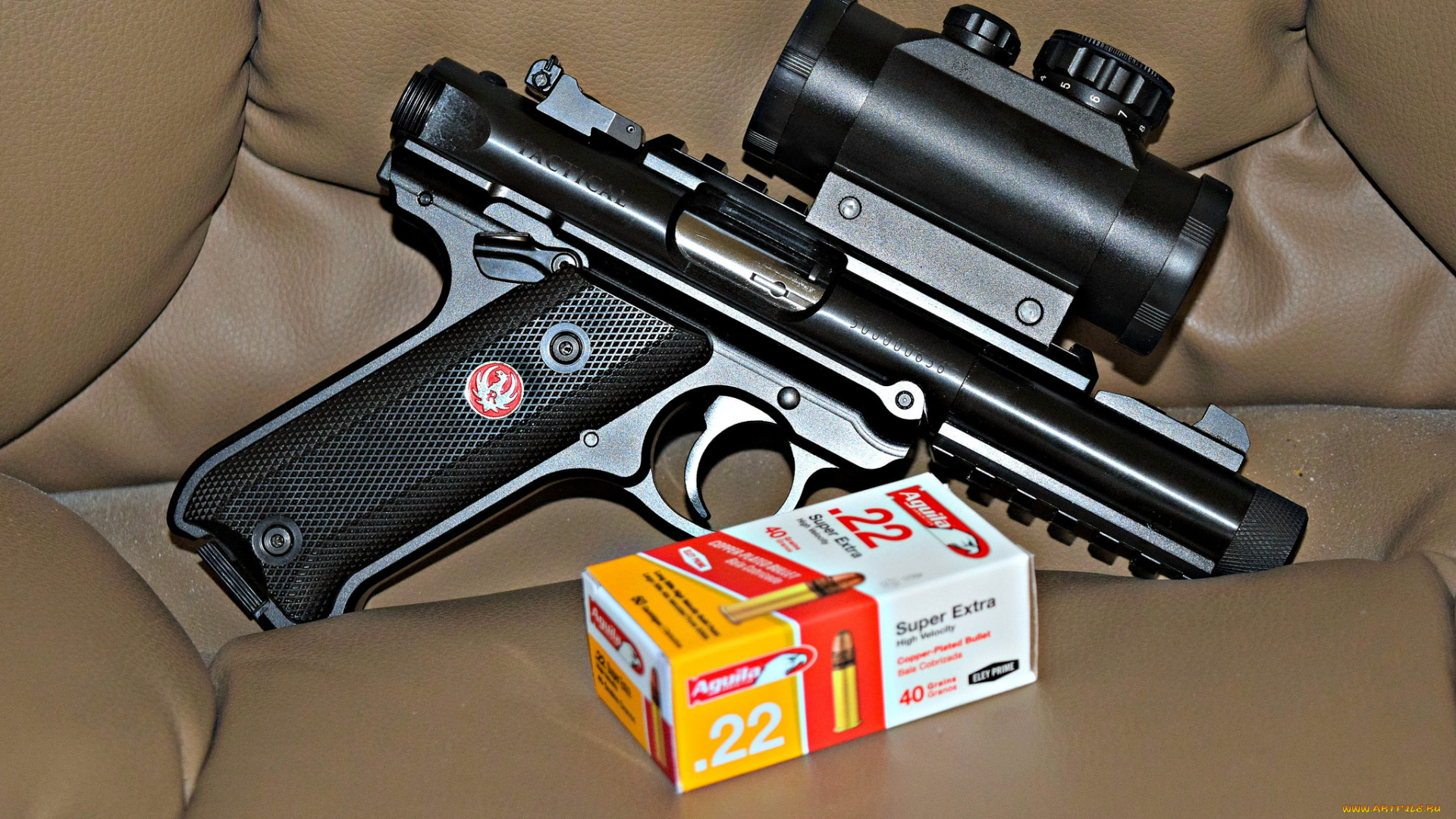 ruger, mk, iv, оружие, пистолеты, ствол