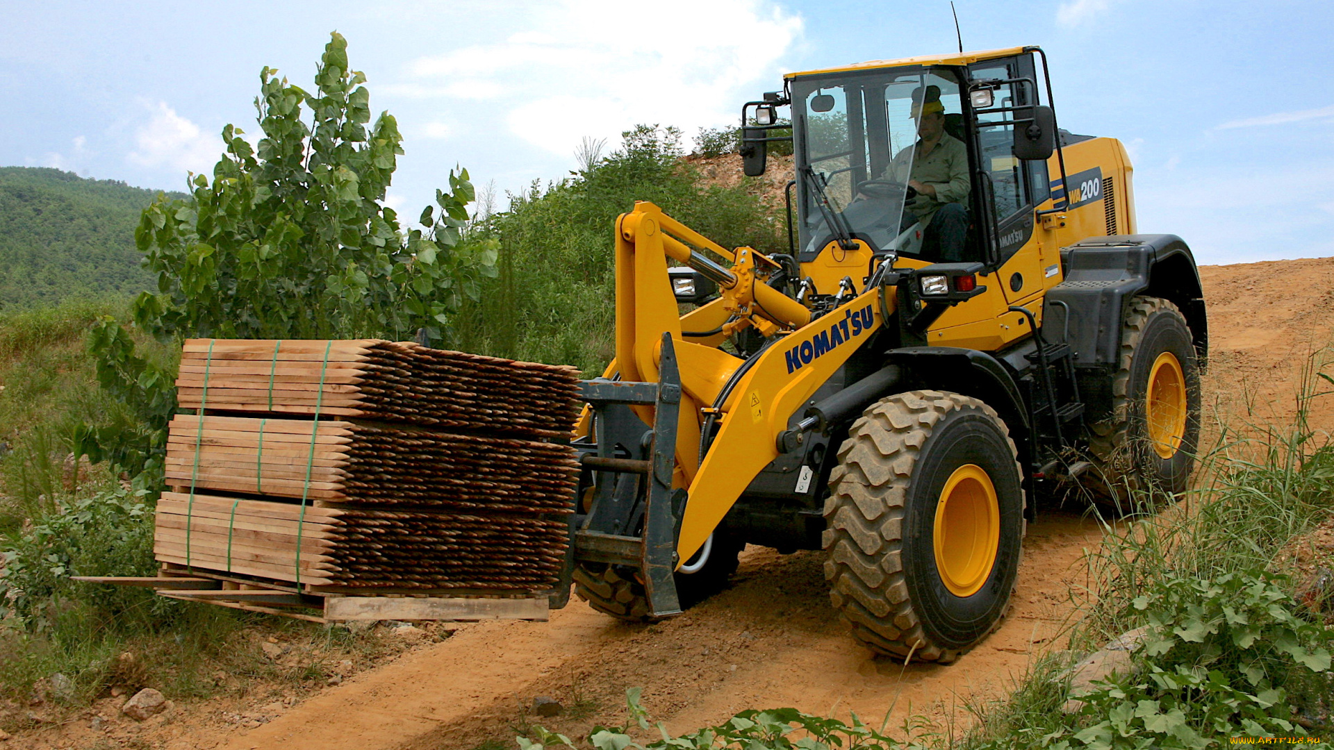 техника, фронтальные, погрузчики, wheel, loader