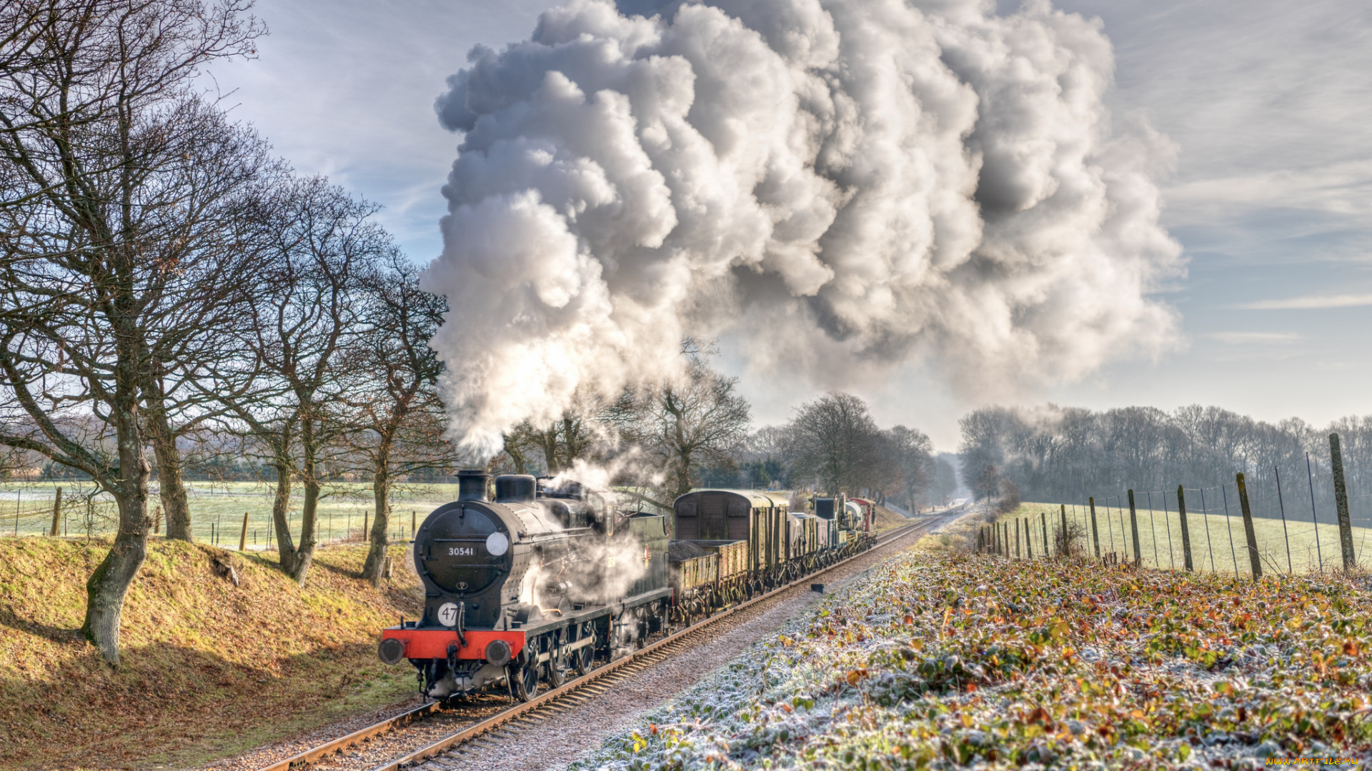 техника, паровозы, состав, локомотив