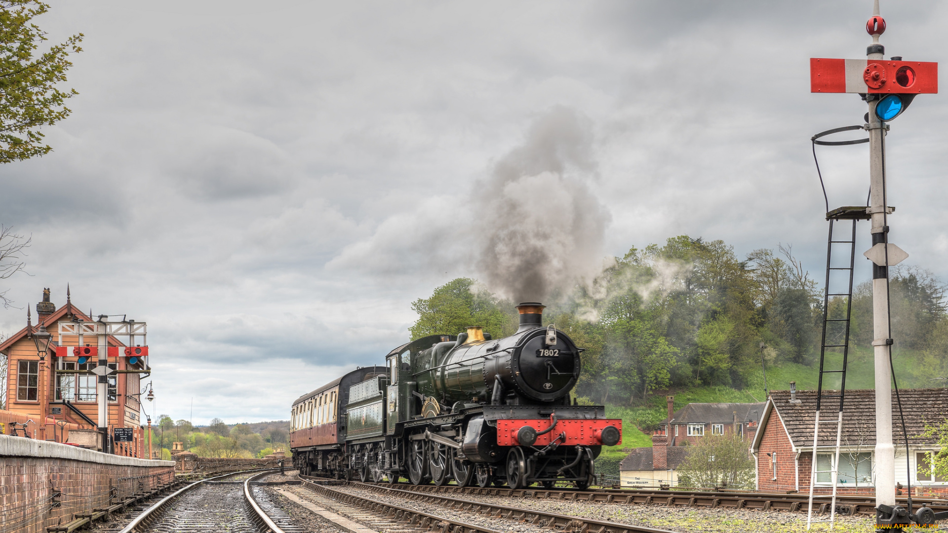 техника, паровозы, состав, локомотив