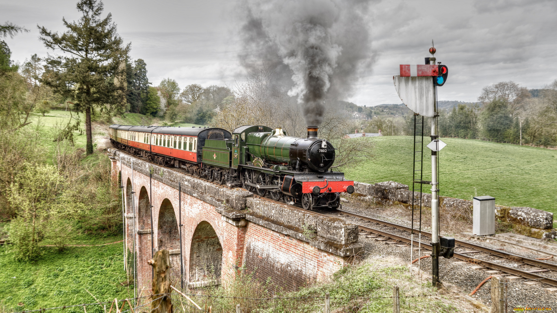 техника, паровозы, состав, локомотив