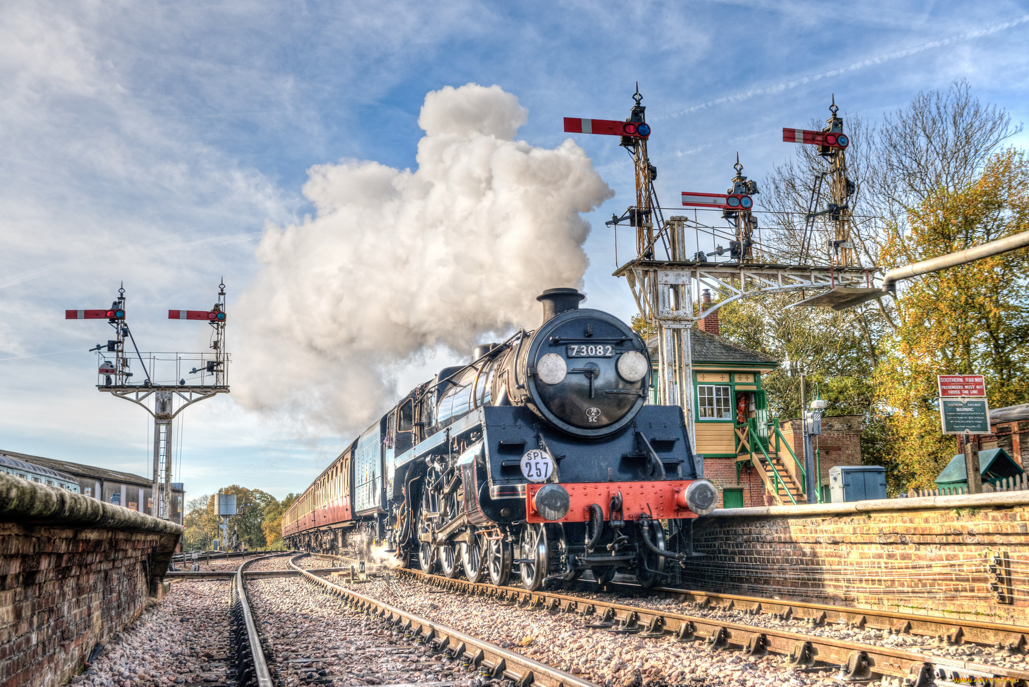 техника, паровозы, локомотив, состав