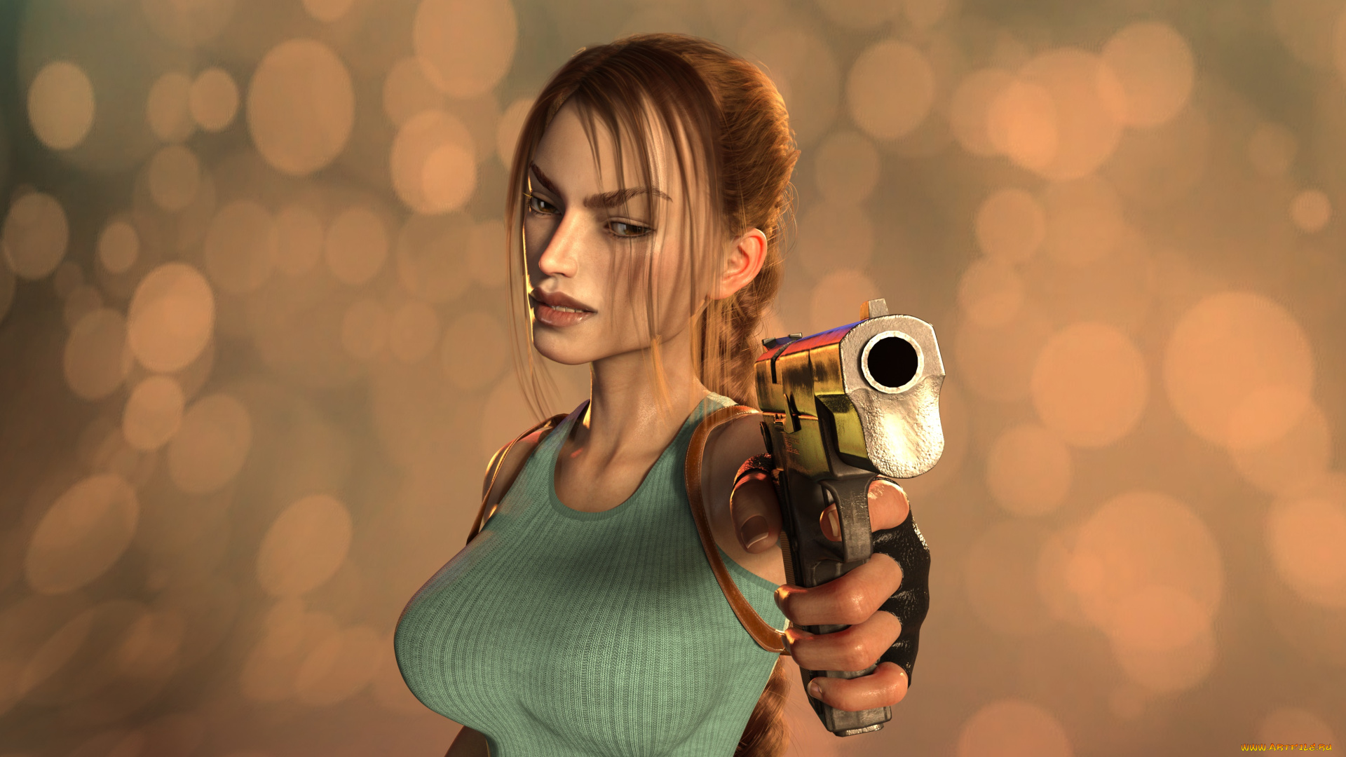 3д, графика, фантазия, , fantasy, фон, взгляд, девушка