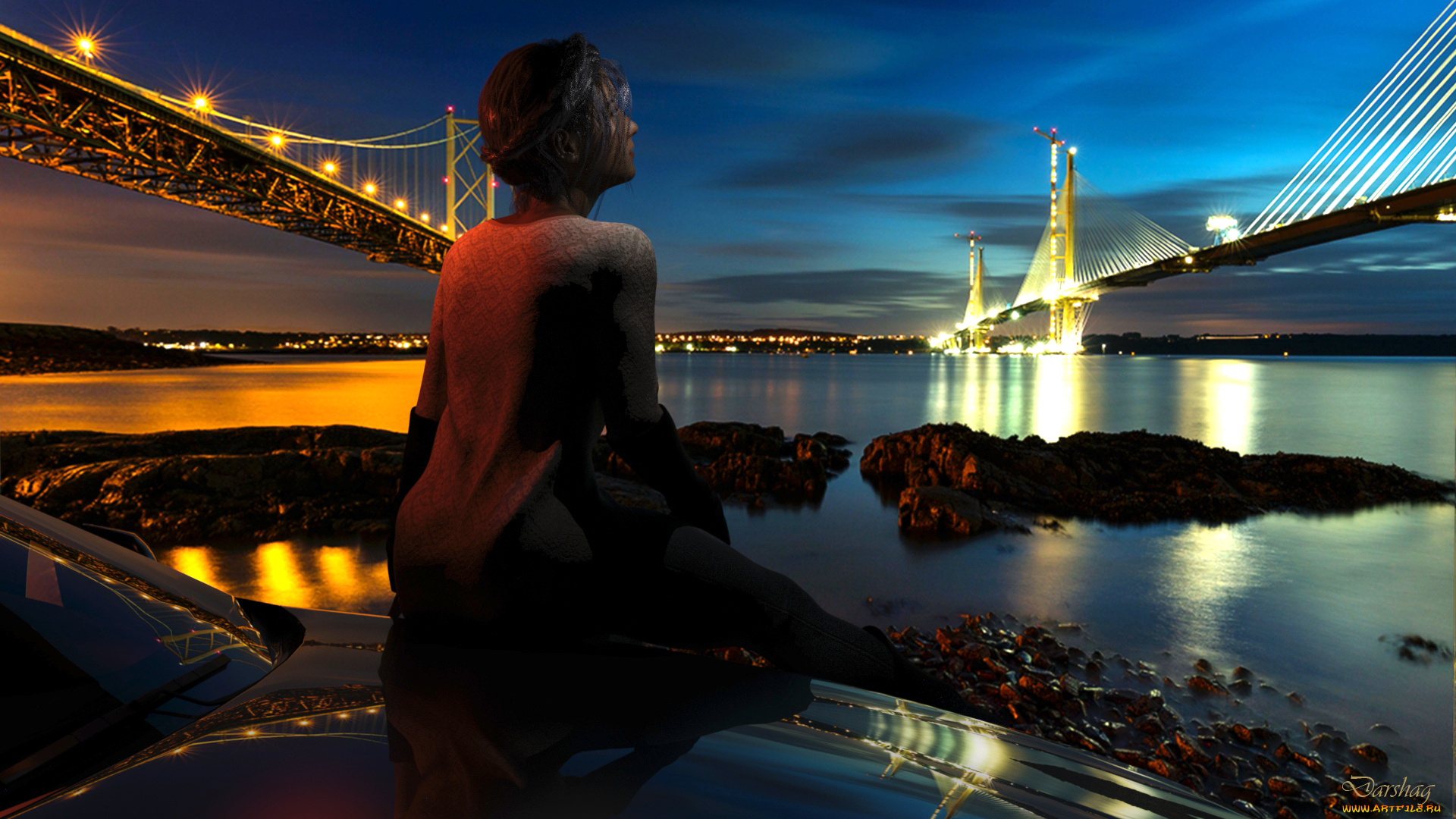 3д, графика, люди, , people, девушка, взгляд, фон