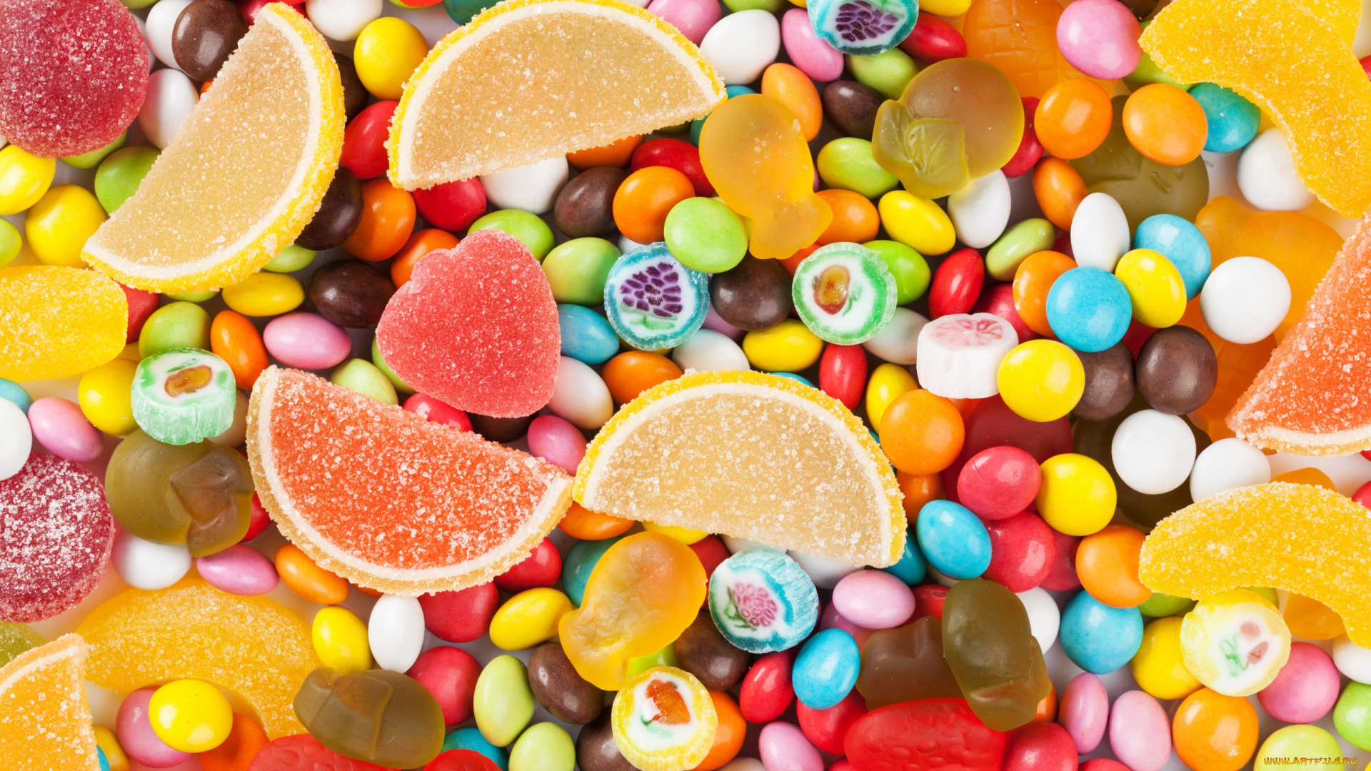 еда, конфеты, , шоколад, , сладости, мармелад, драже, россыпь