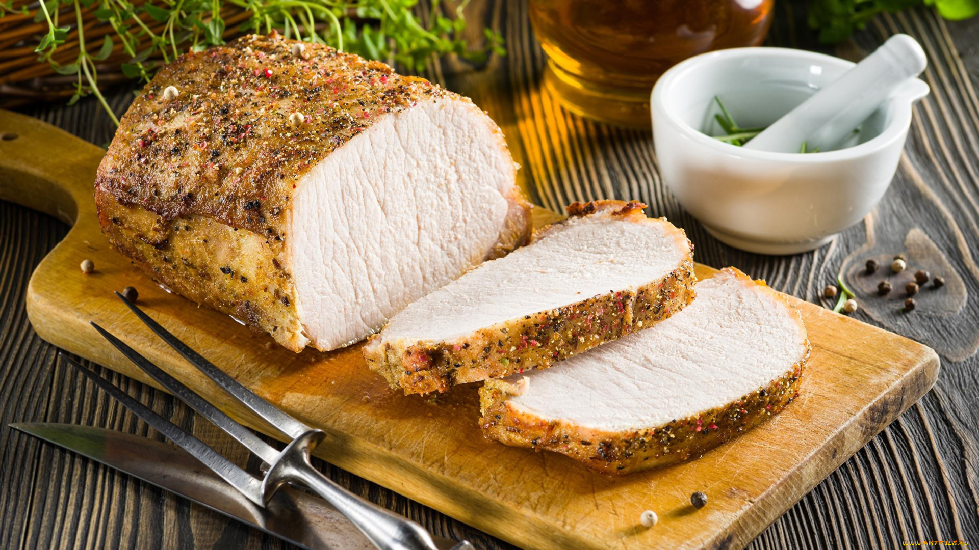 еда, мясные, блюда, буженина