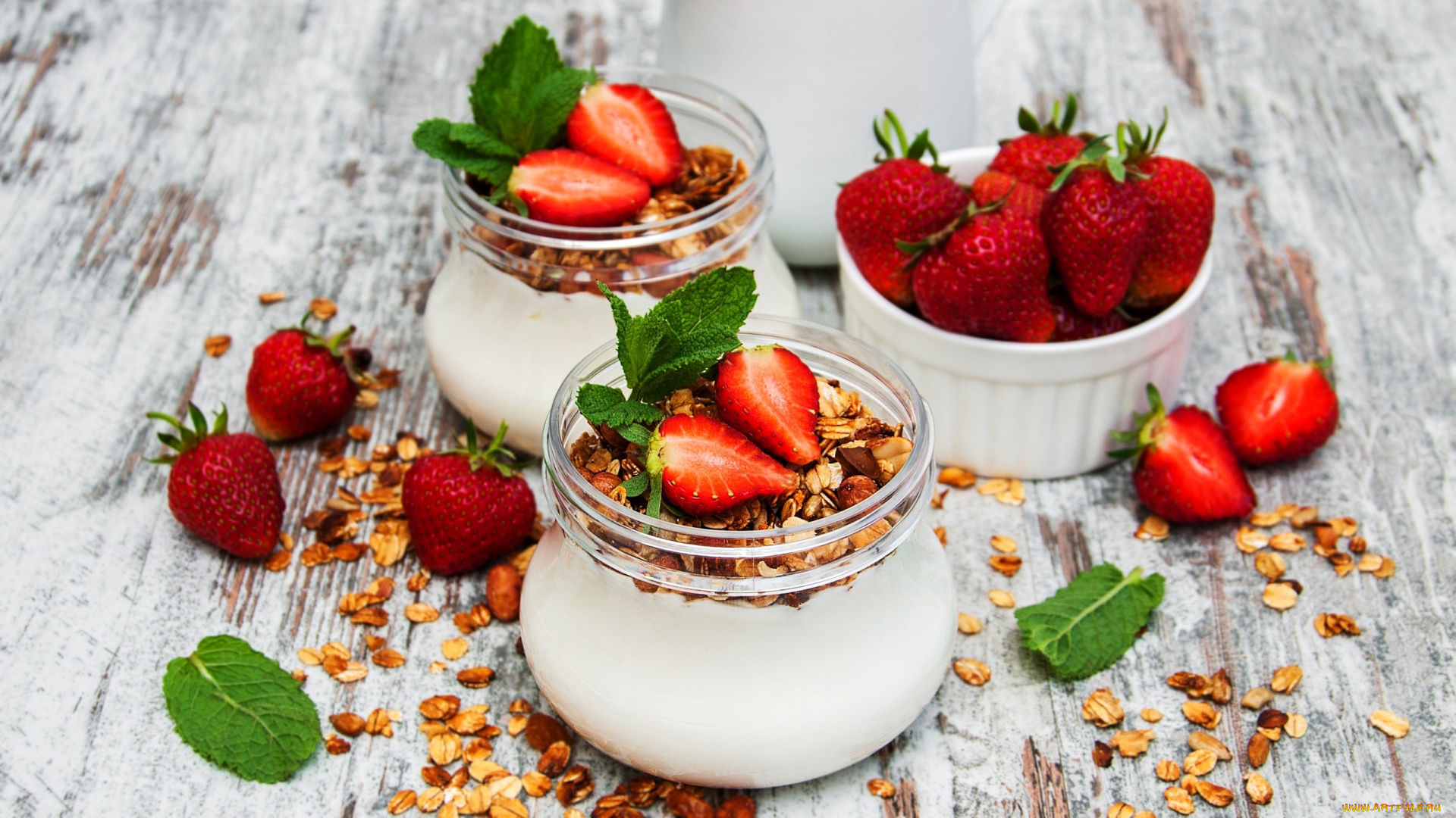 еда, мюсли, , хлопья, хлопья, клубника