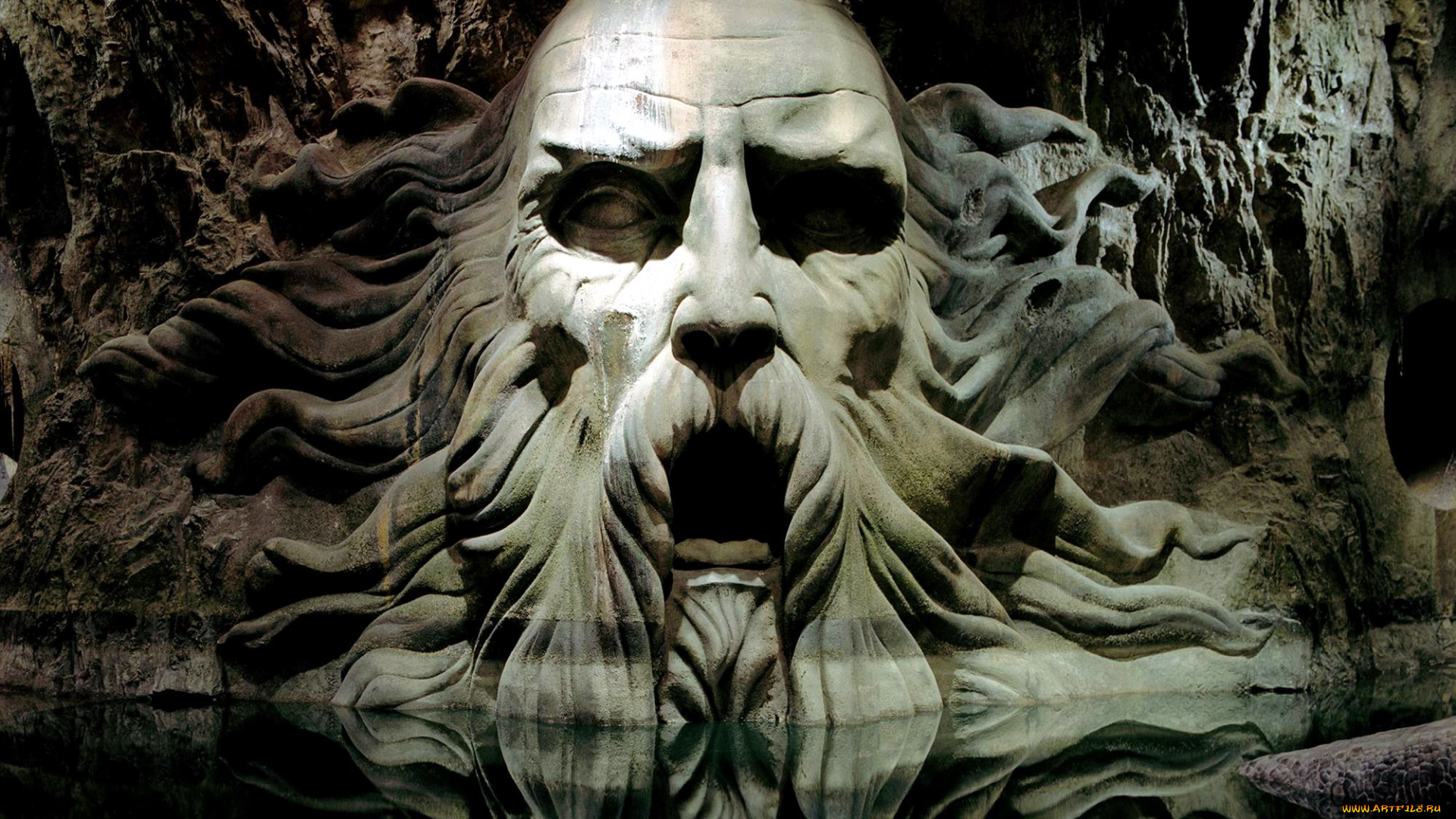 кино, фильмы, harry, potter, and, the, chamber, of, secrets, салазар, слизерин, подземелье, голова, статуя