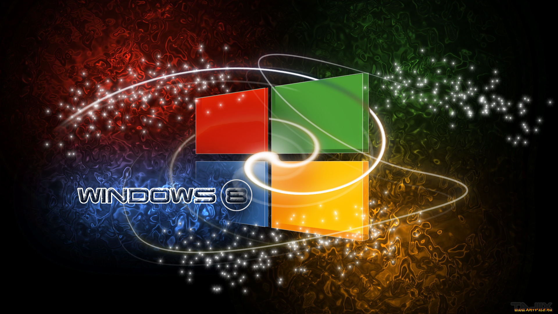 компьютеры, windows, 8, логотип, фон