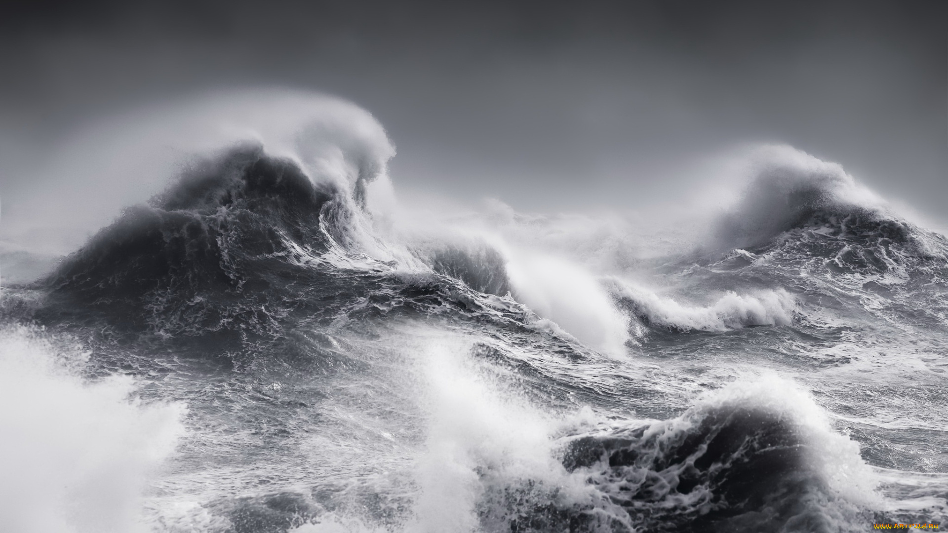 природа, моря, океаны, волны