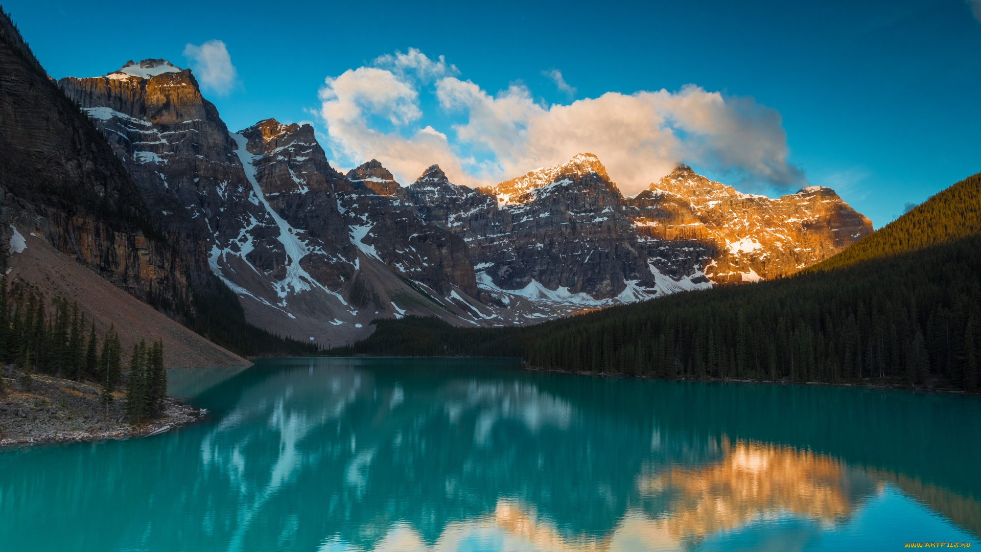 природа, реки, озера, горы, отражение, озеро