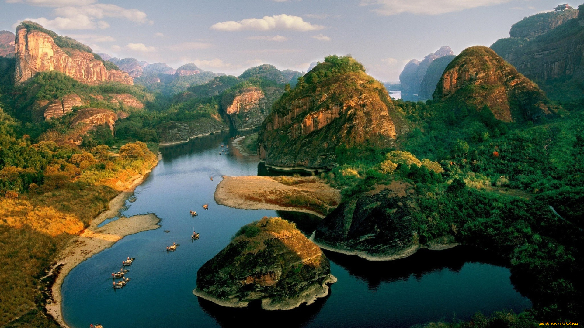 природа, реки, озера, река, горы