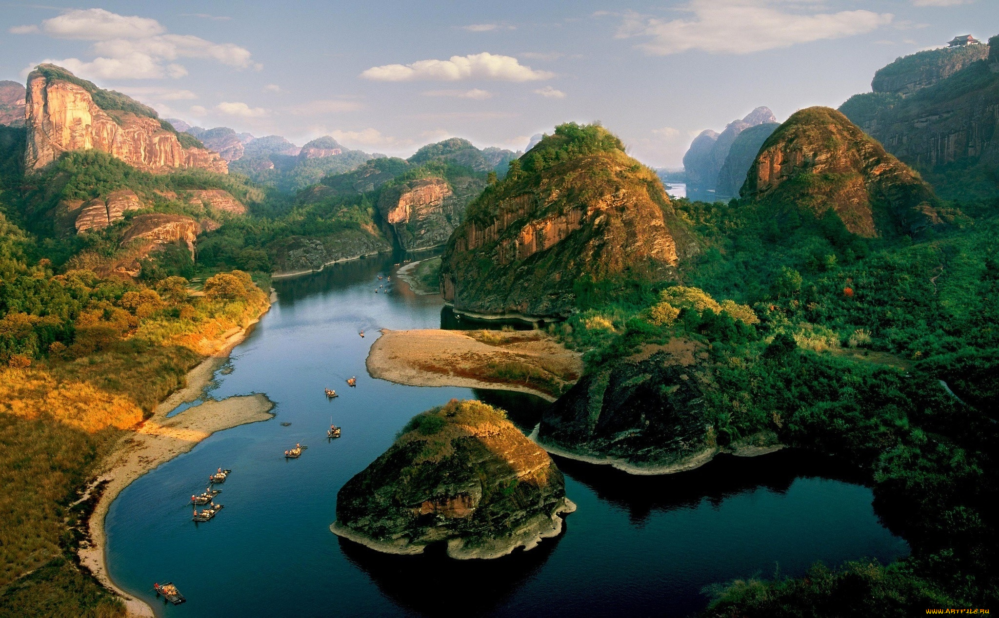 природа, реки, озера, река, горы