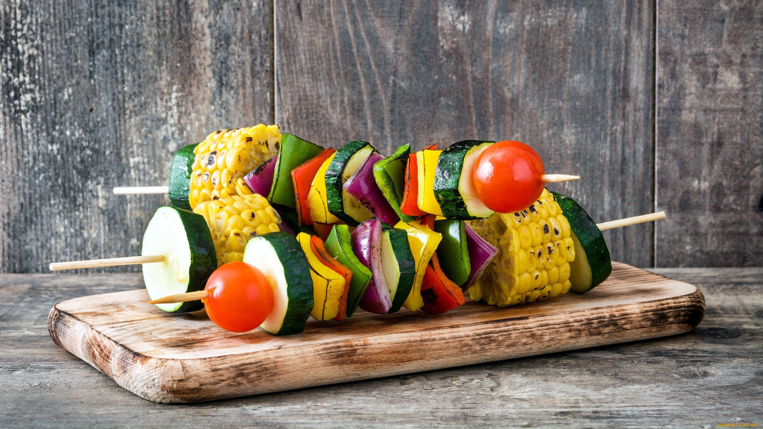 еда, шашлык, , барбекю, кукуруза, цуккини, помидоры