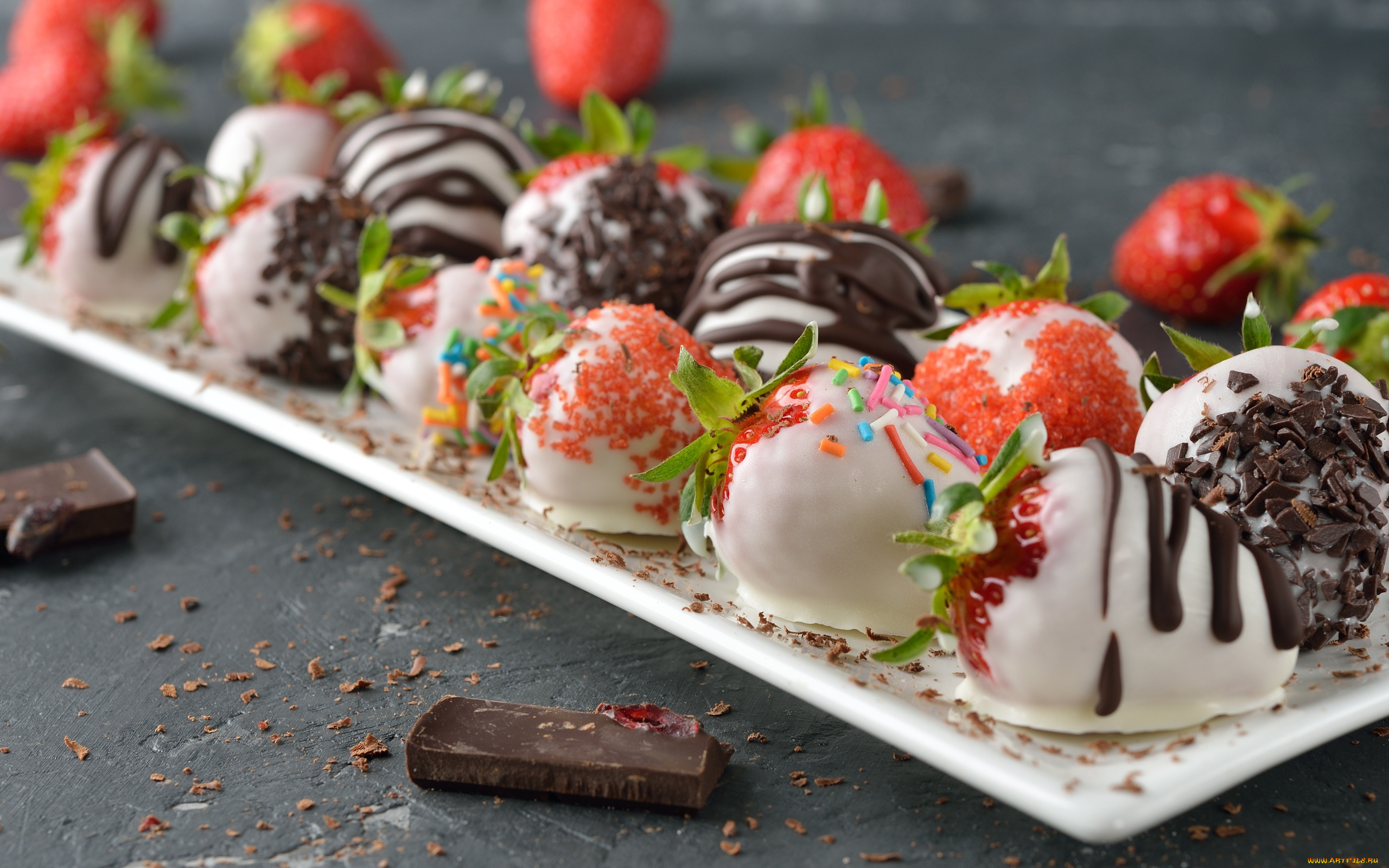 еда, клубника, , земляника, глазурь, шоколад