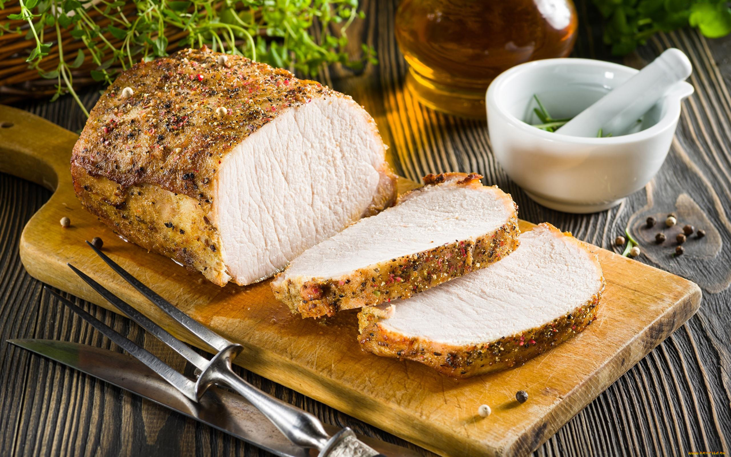 еда, мясные, блюда, буженина