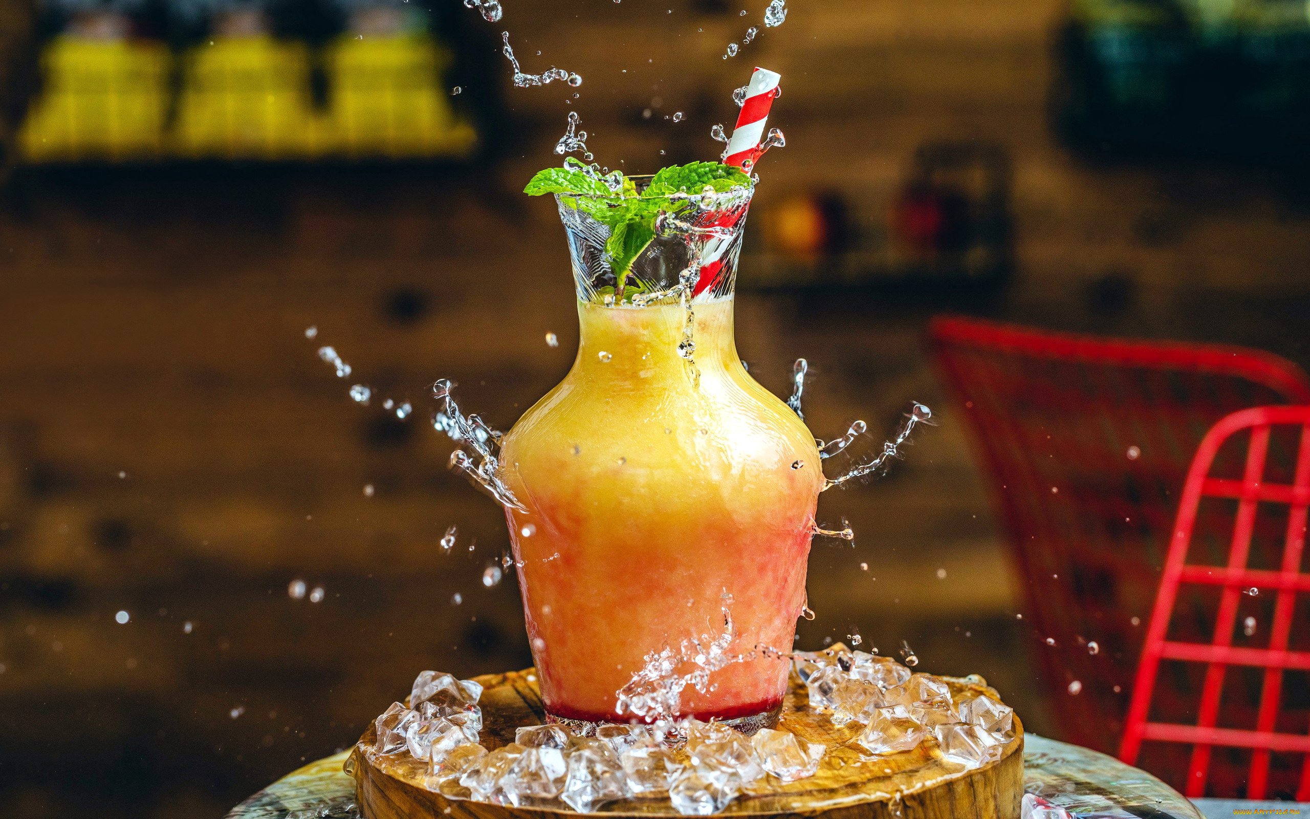 еда, напитки, , коктейль, брызги, лед, мята