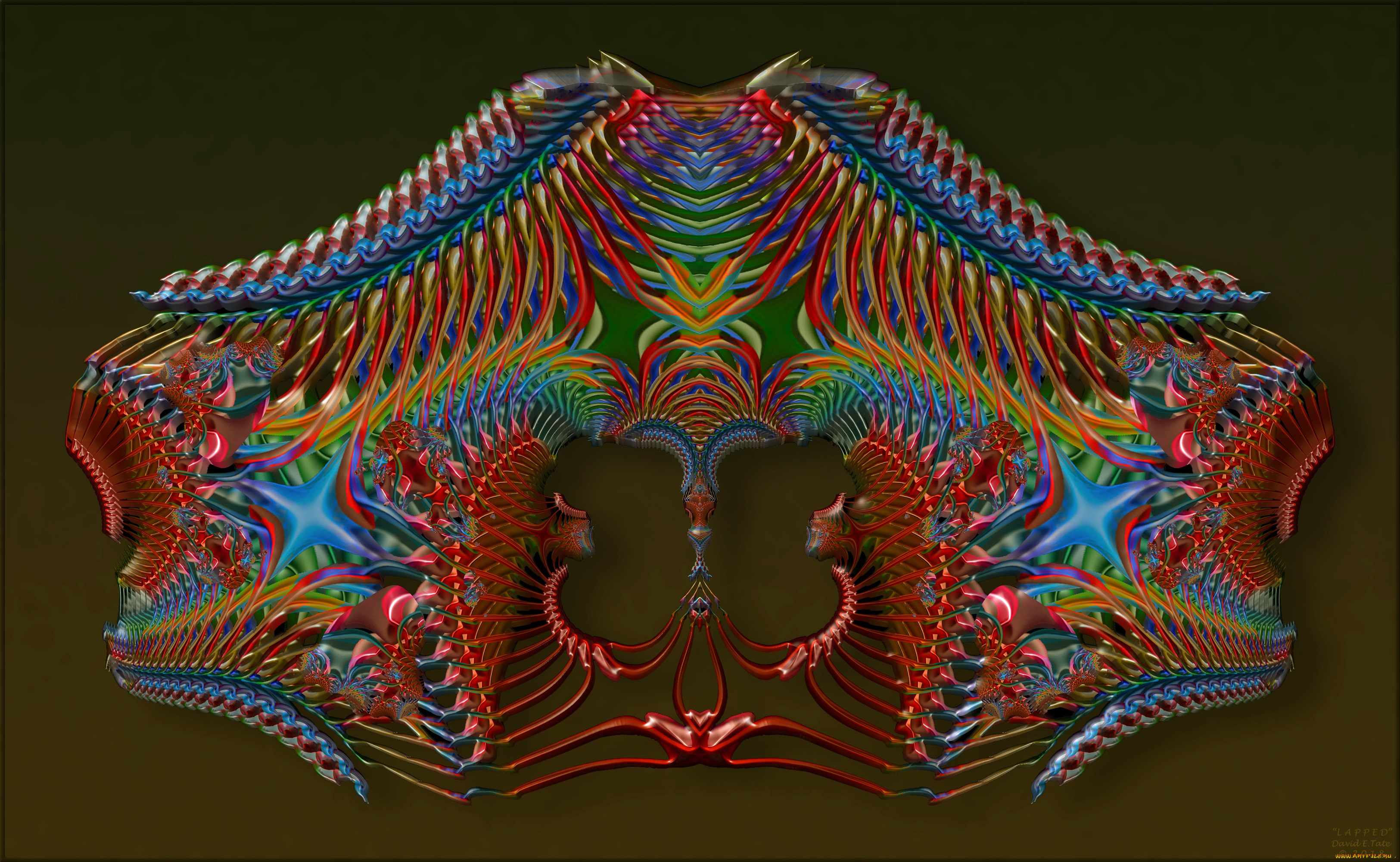 3д, графика, фракталы, , fractal, цвет, фон, узор