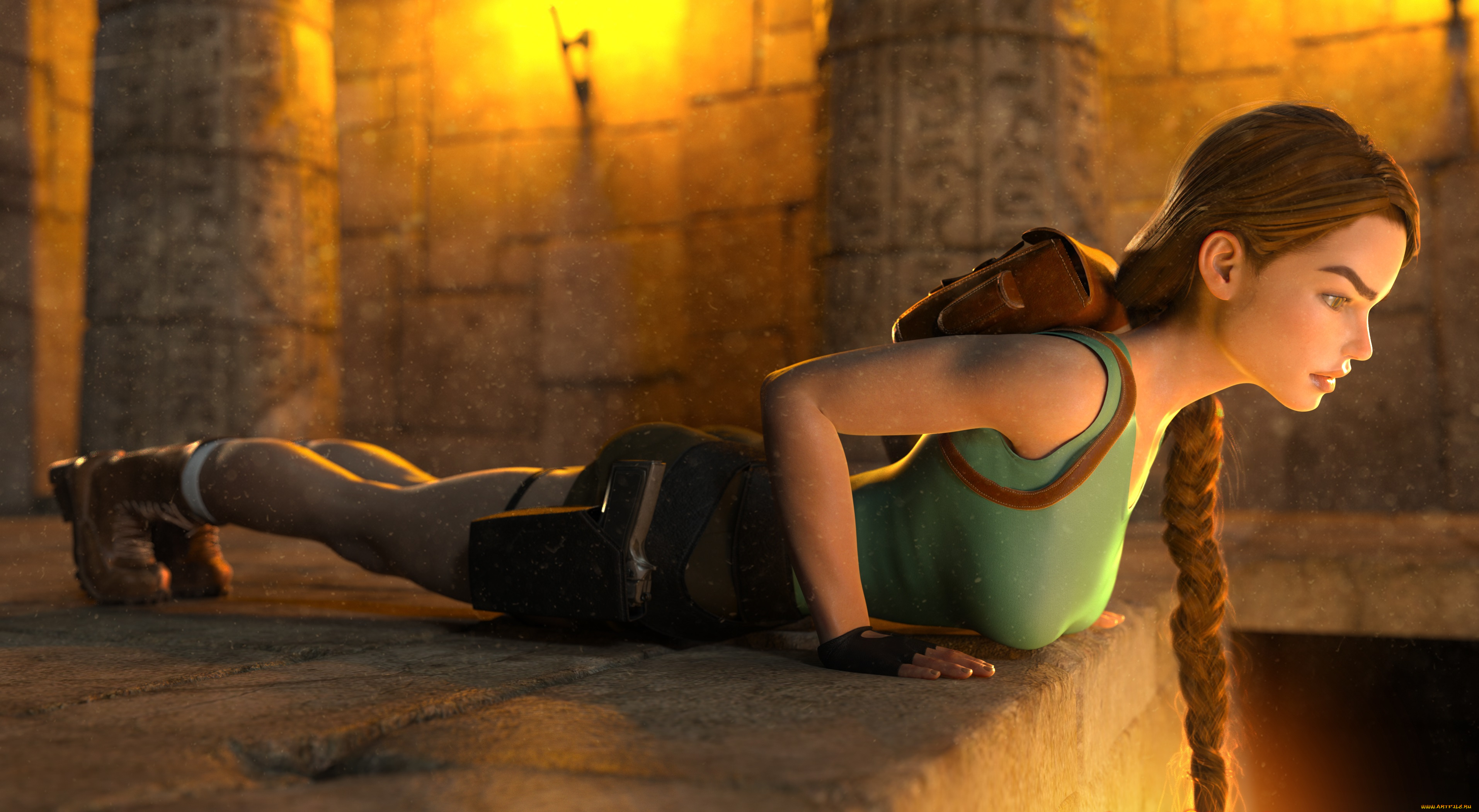 3д, графика, фантазия, , fantasy, девушка, взгляд, фон