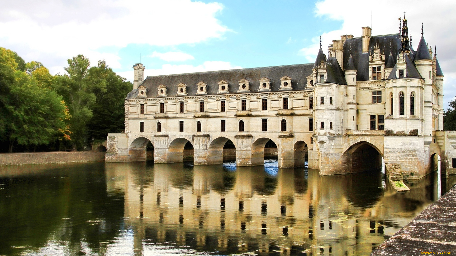 chateau, de, chenonceau, города, замок, шенонсо, , франция, chateau, de, chenonceau