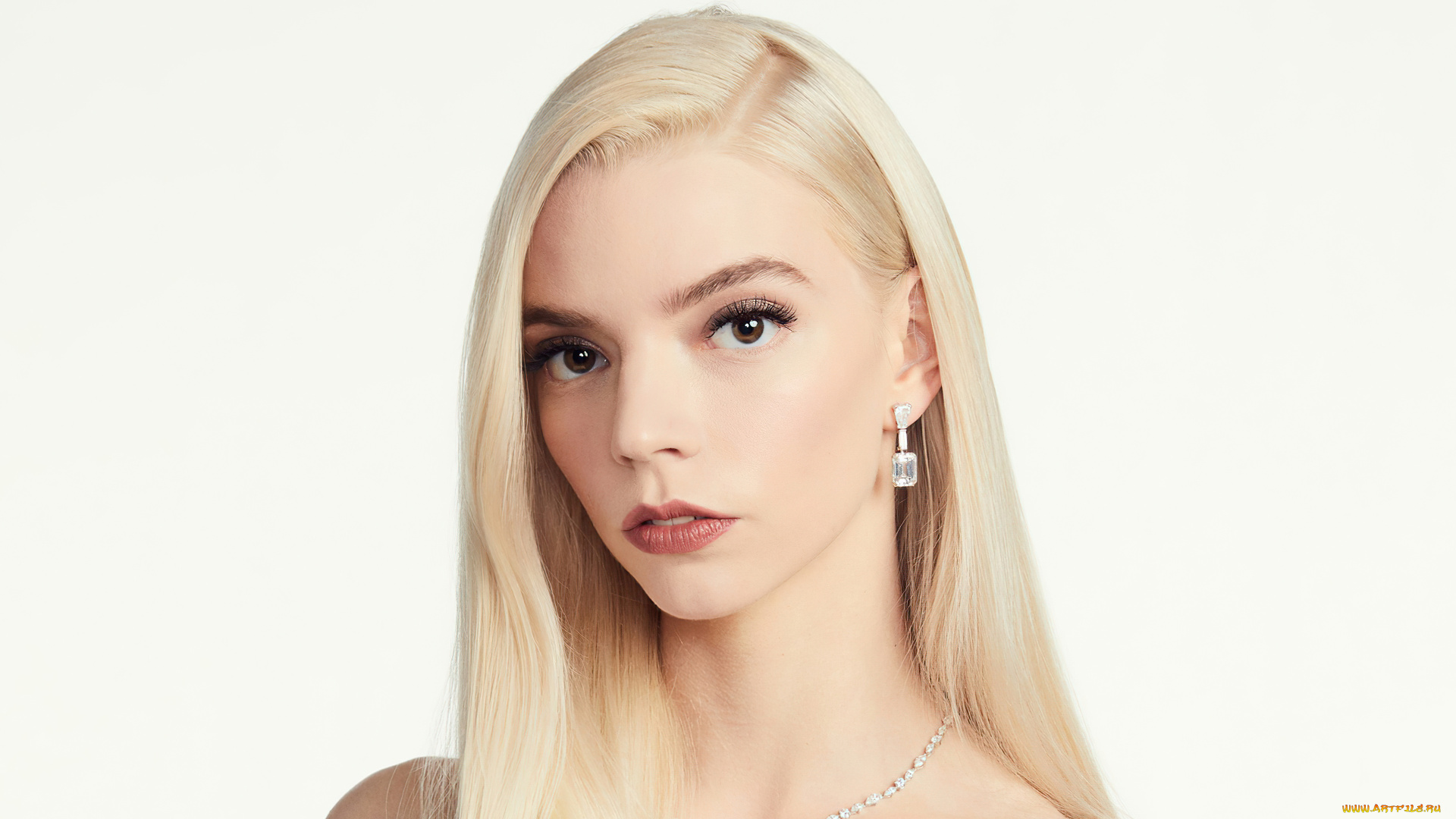 девушки, anya, taylor, joy, блондинка, лицо