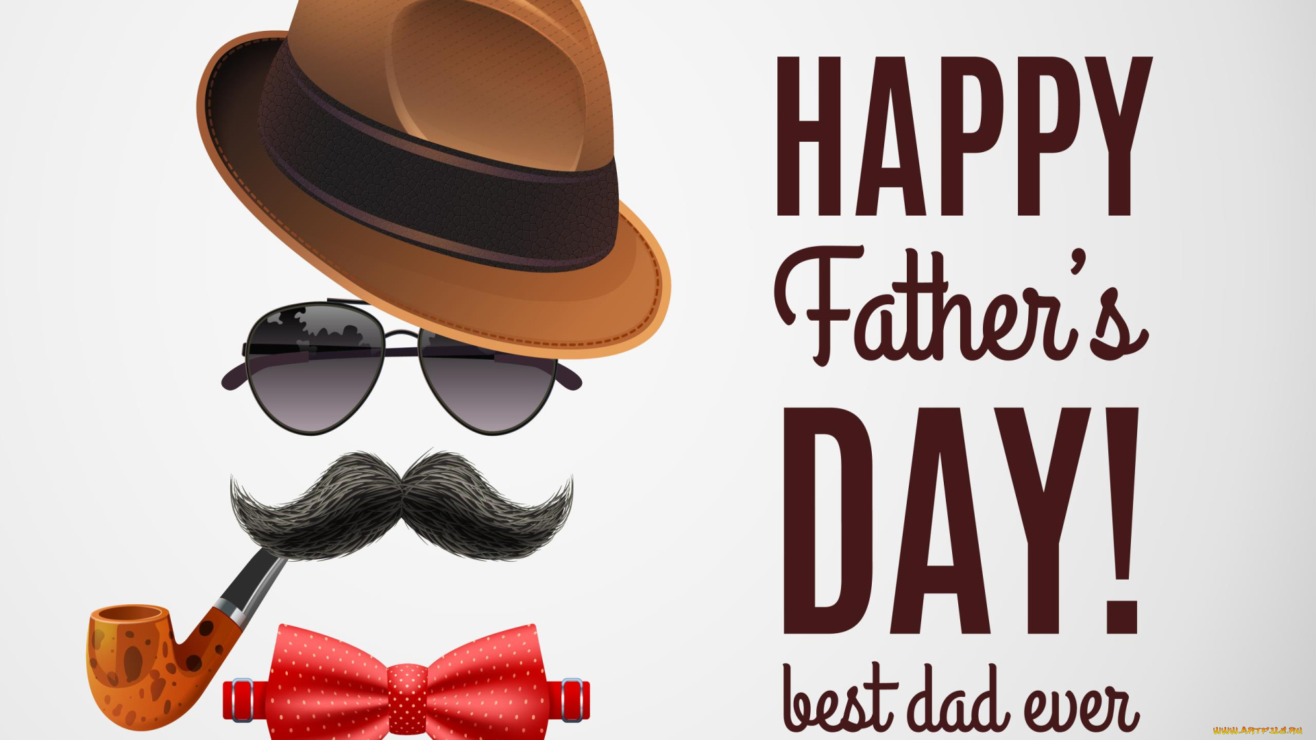 праздничные, день, отца, надпись