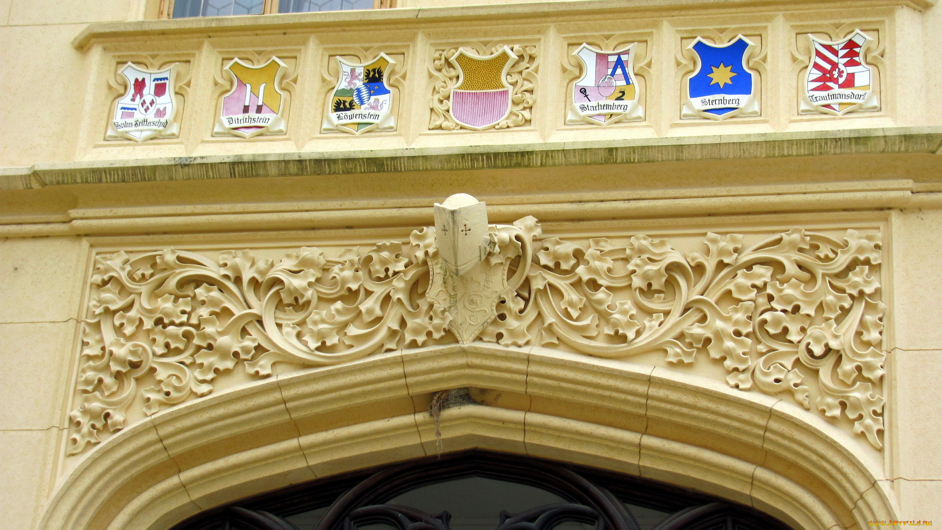 разное, элементы, архитектуры, гербы