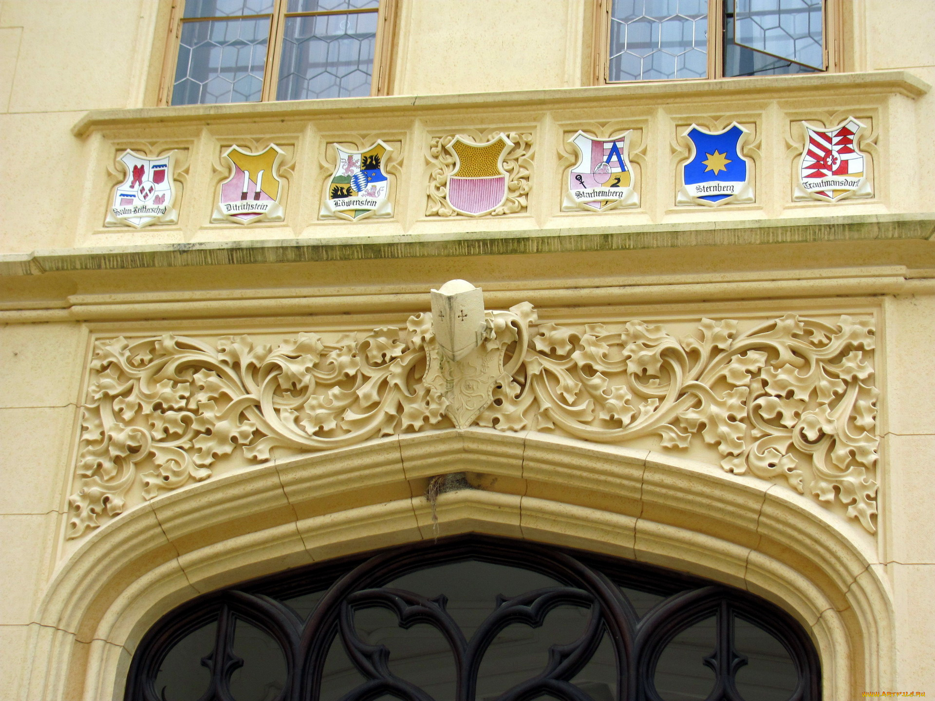 разное, элементы, архитектуры, гербы