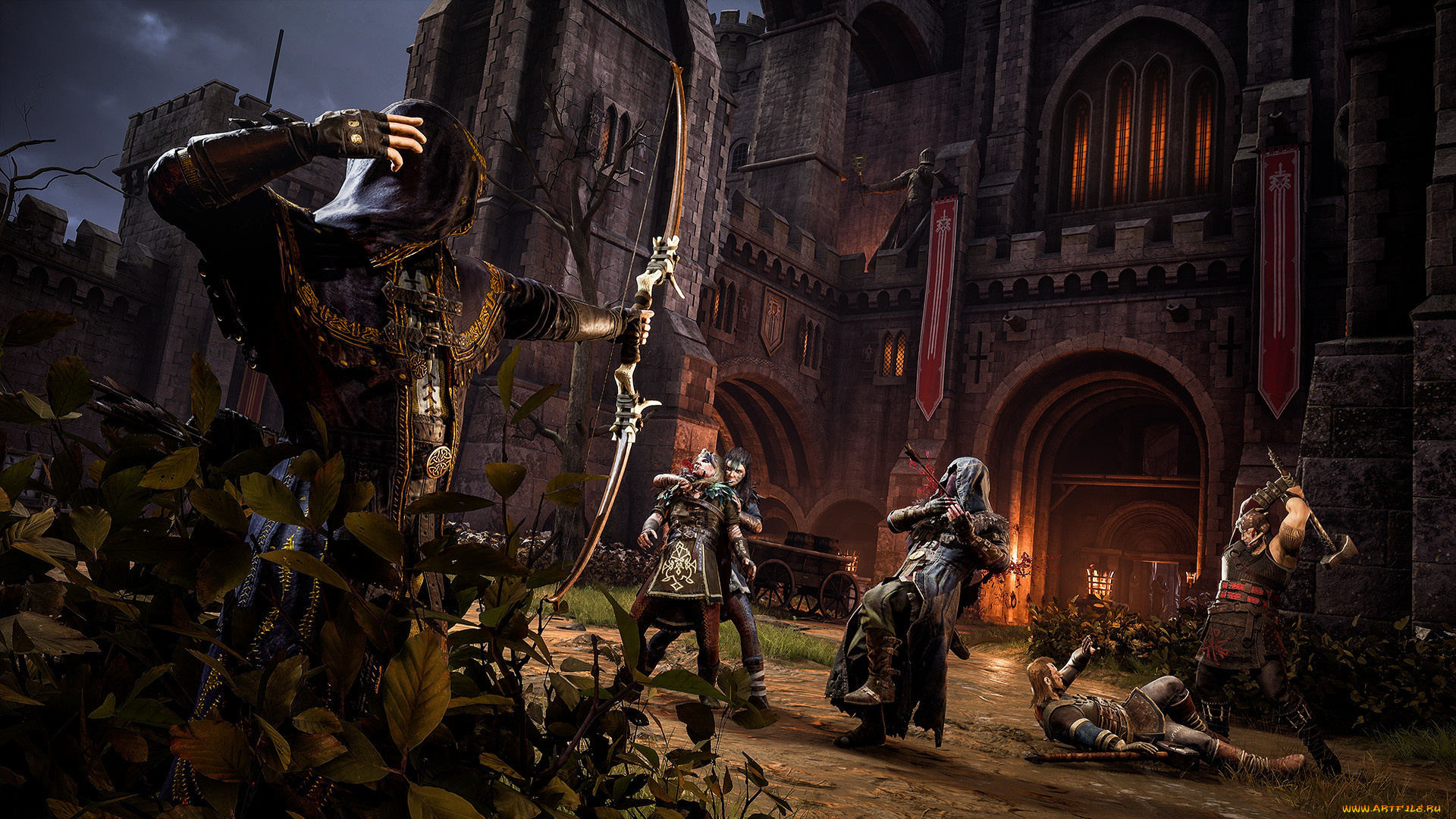 видео, игры, hood, , outlaws, &, legends, замок, нападение