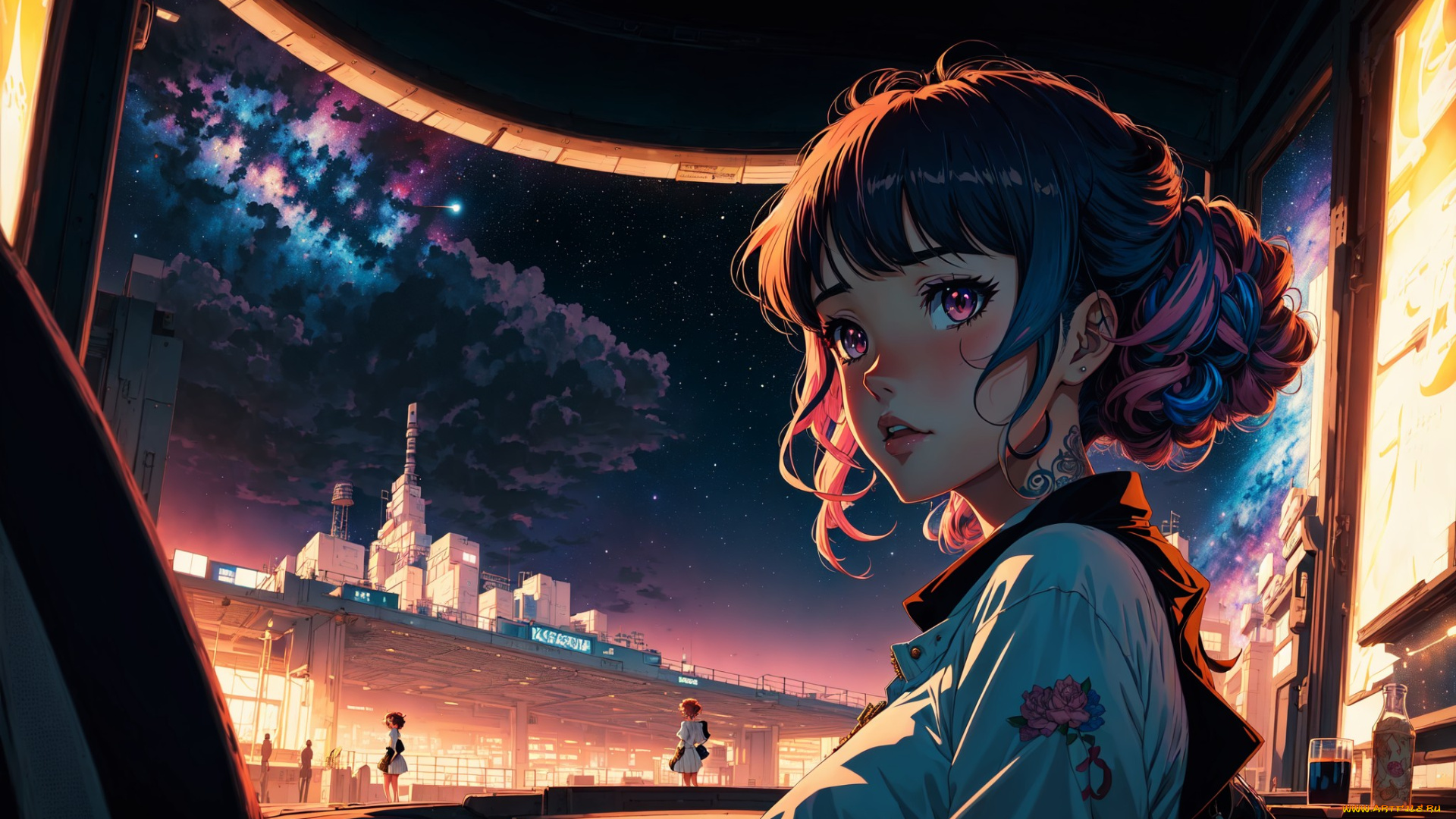 аниме, город, , улицы, , интерьер, , здания, нейросети, графика, нейроарт, ai, art, нейронные, сети, рисунки, нейро, искусство